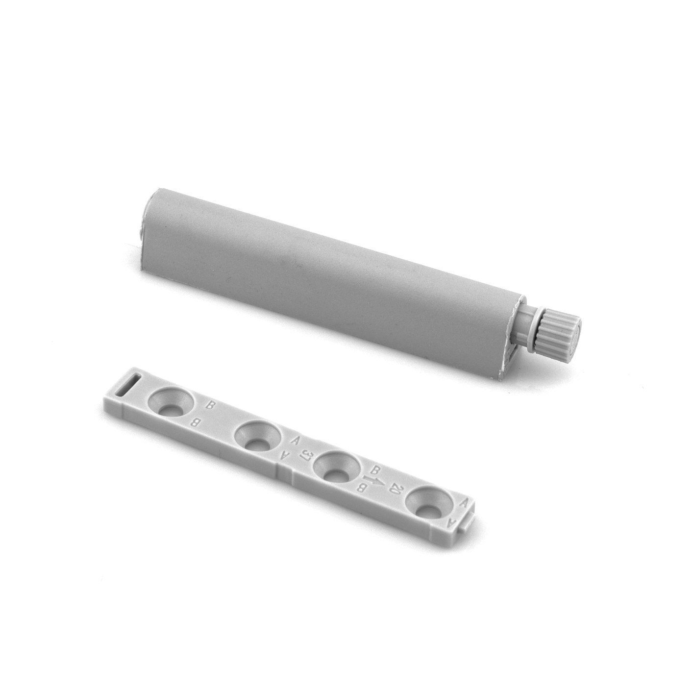 Push Latch Bumper 39.7mm Silver Grey