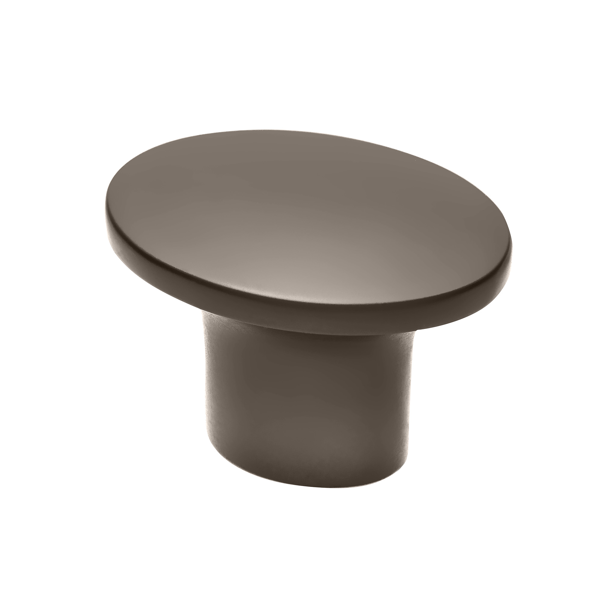 Almondel Contemporary Knob, 36x26mm, Gunmetal