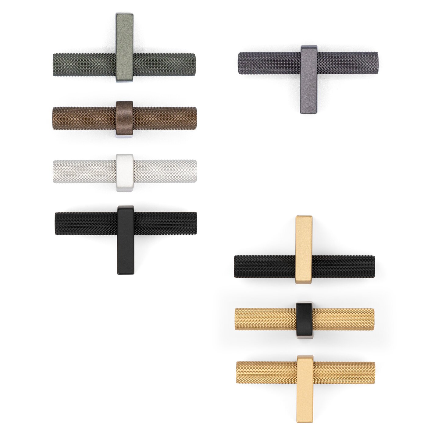 Luca Knurled Designer T-Knob (8170) by Citterio Giulio