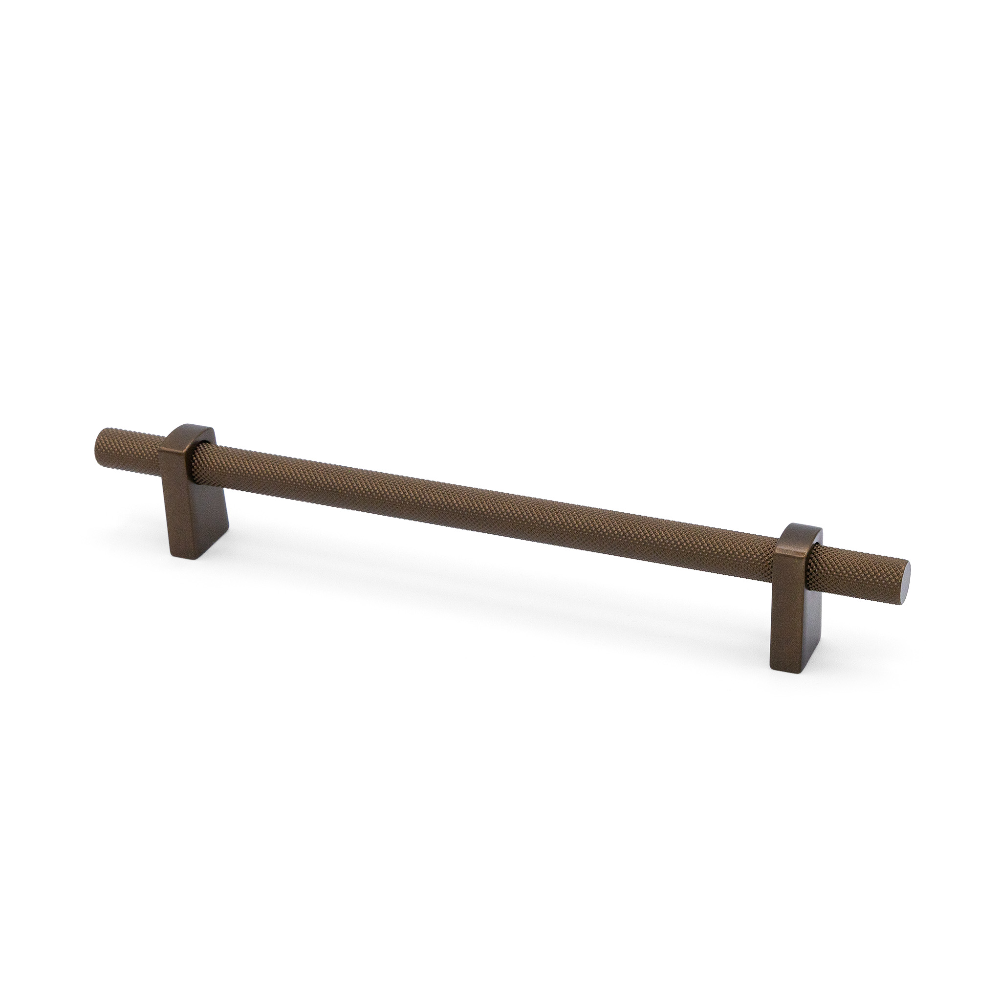 Luca Knurled Designer Pull, 160mm, Cocoa Bronze