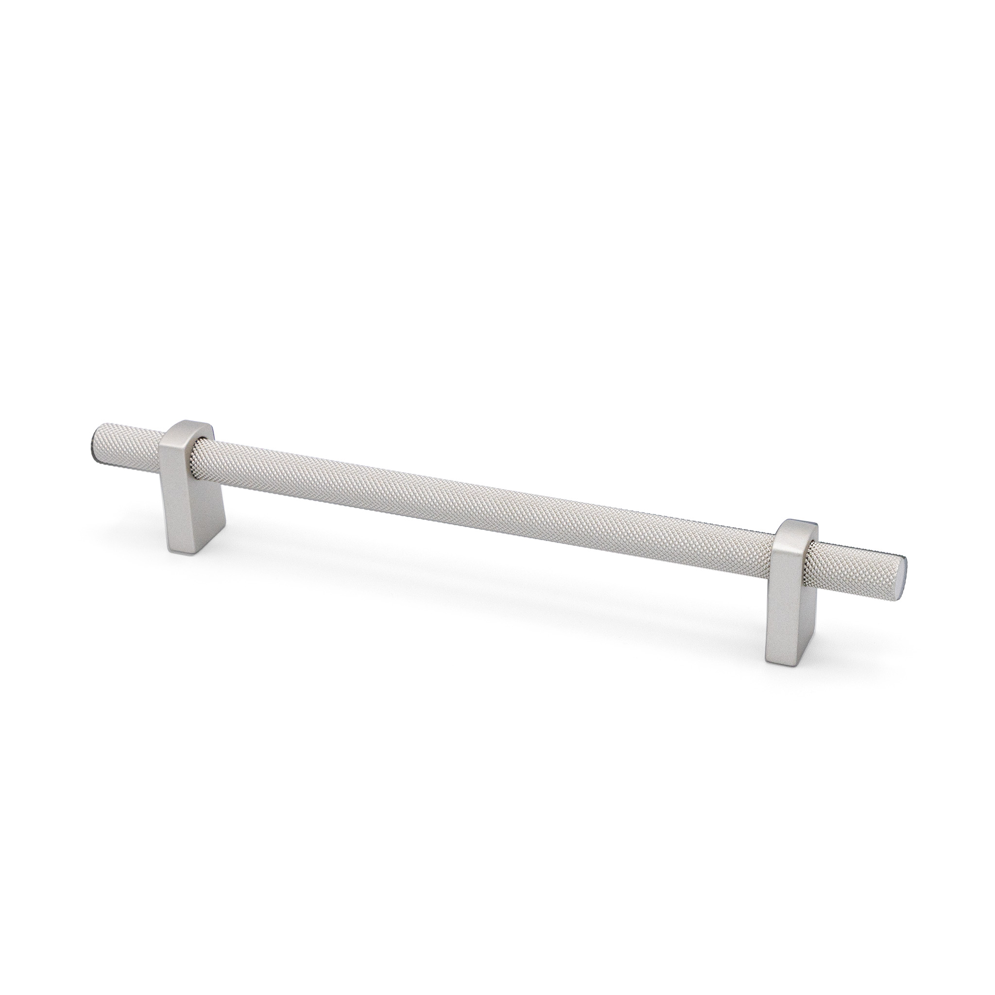 Luca Knurled Designer Pull, 160mm, Lacquered Silver