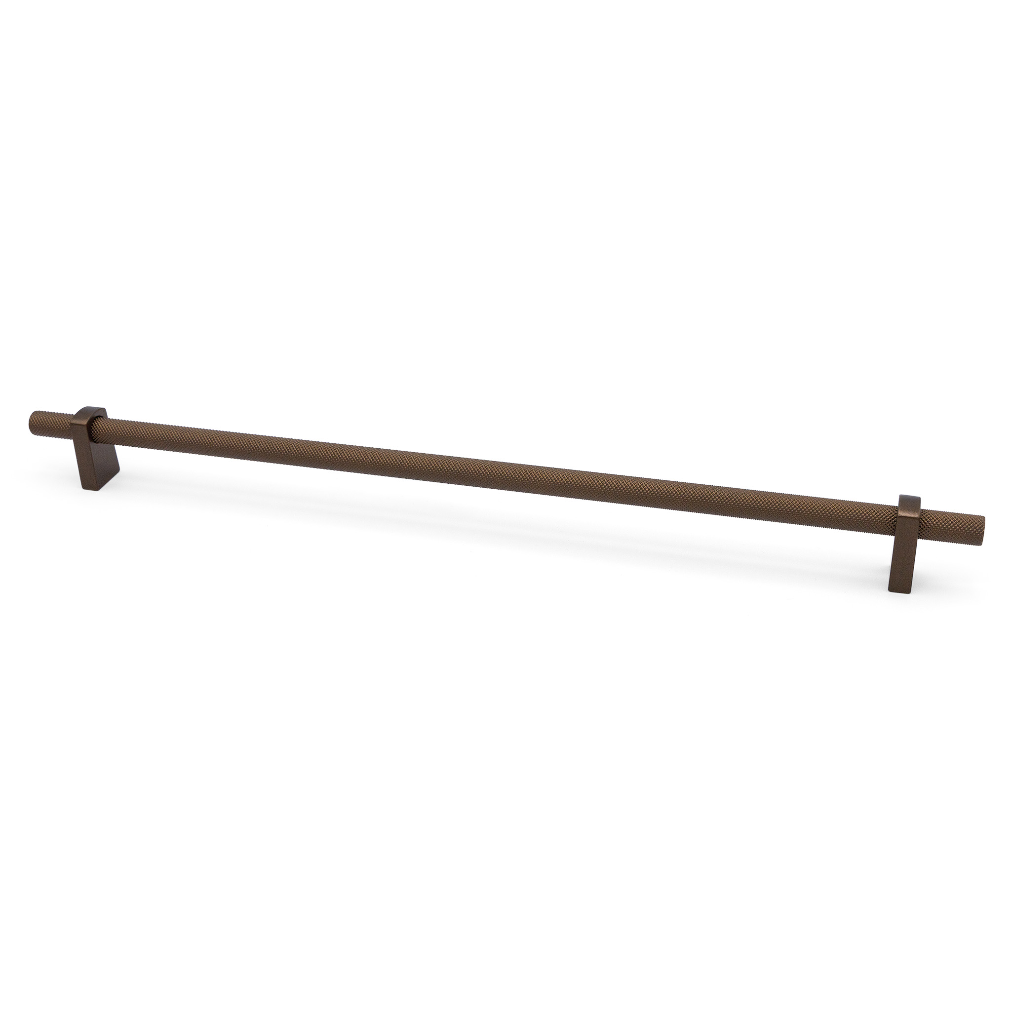 Luca Knurled Designer Pull, 320mm, Cocoa Bronze