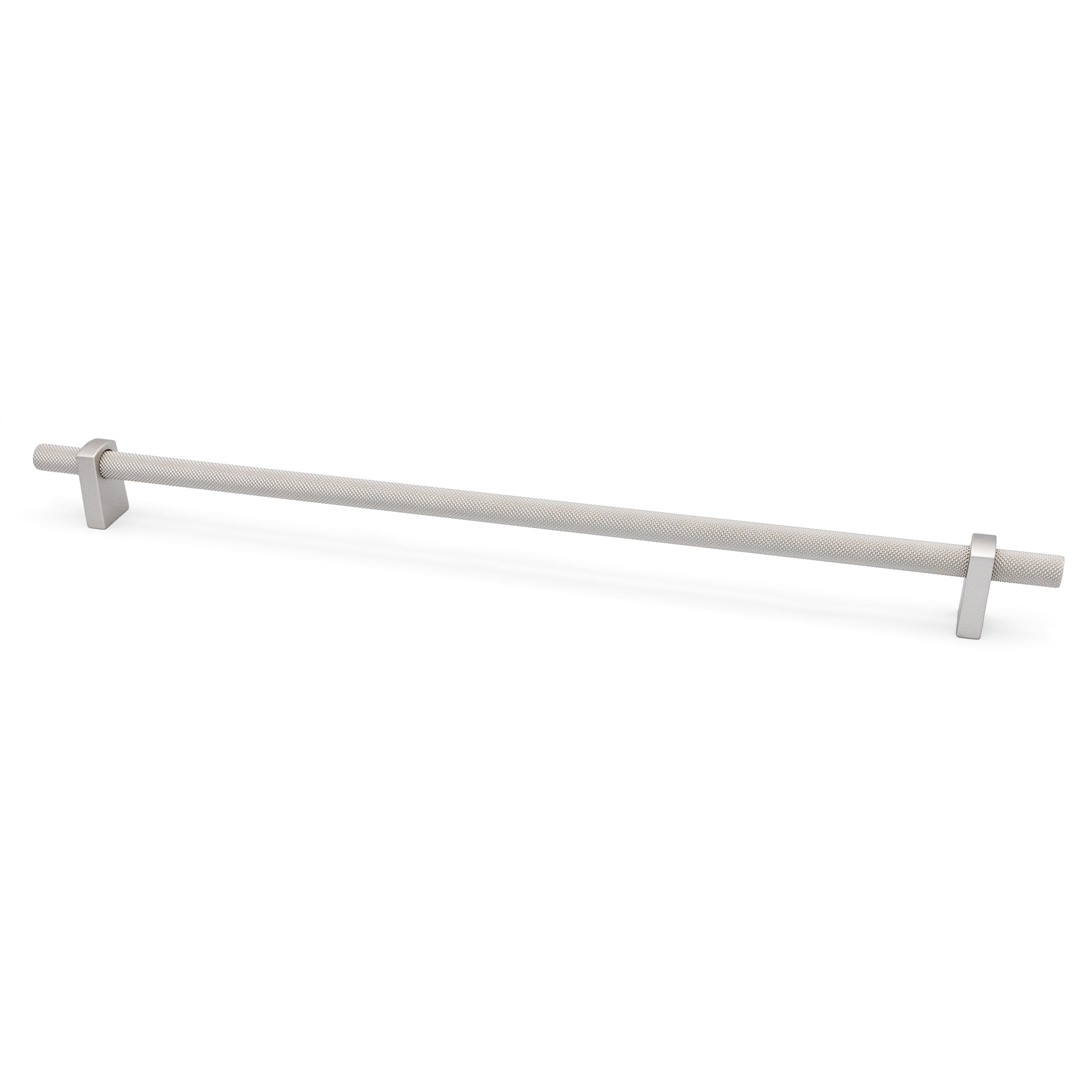 Luca Knurled Designer Pull, 320mm, Lacquered Silver