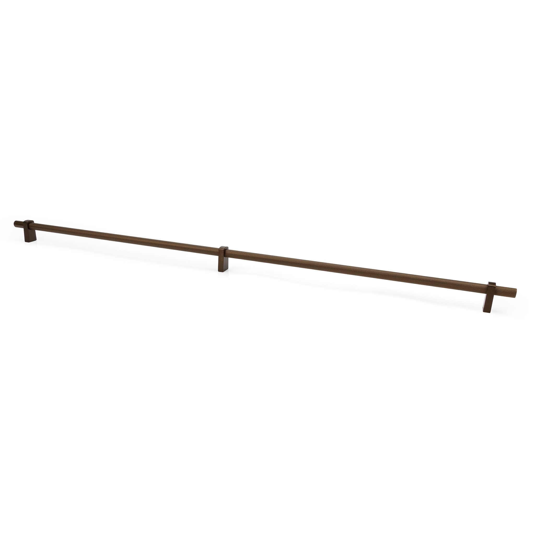 Luca Knurled Designer Pull, 640mm, Cocoa Bronze