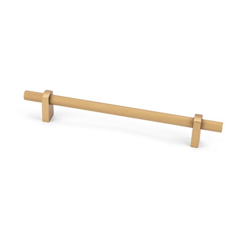 Luca Knurled Designer Pull, 160mm, Natural Brass