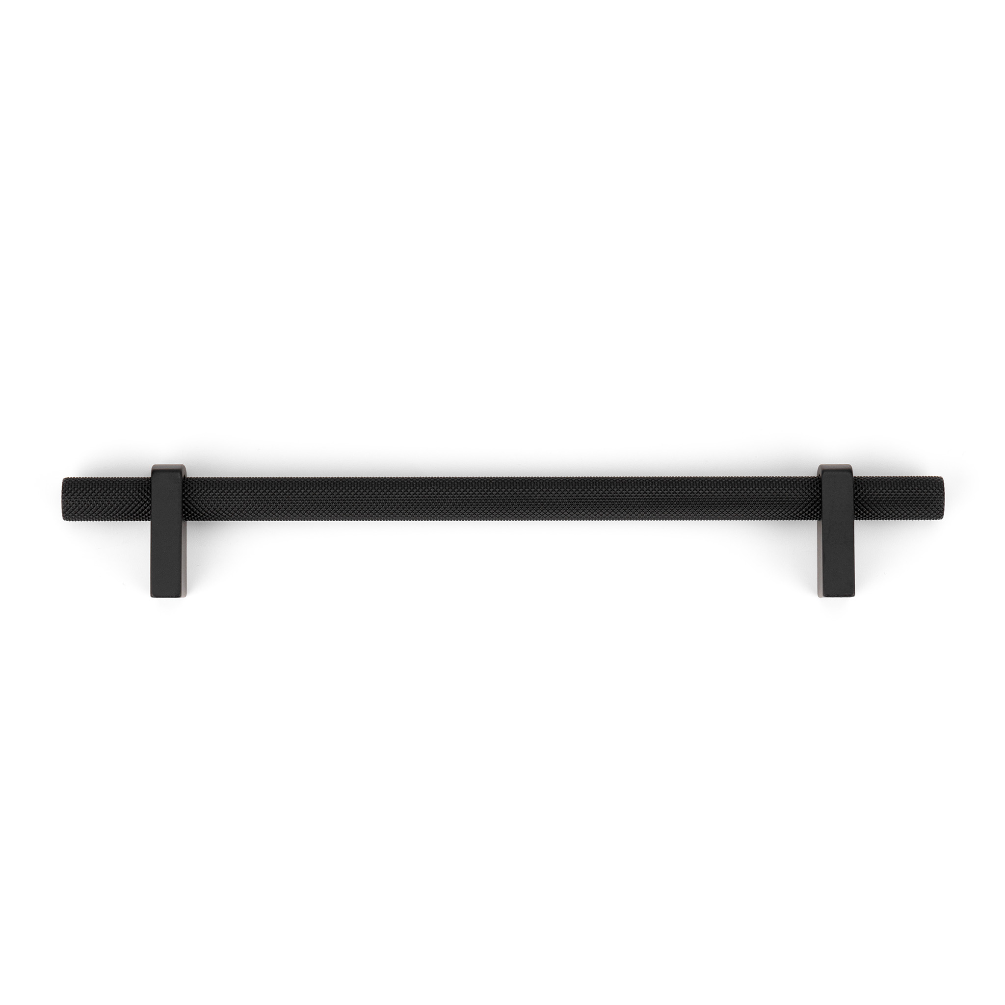 Luca Knurled Designer Pull, 160mm, Matte Black