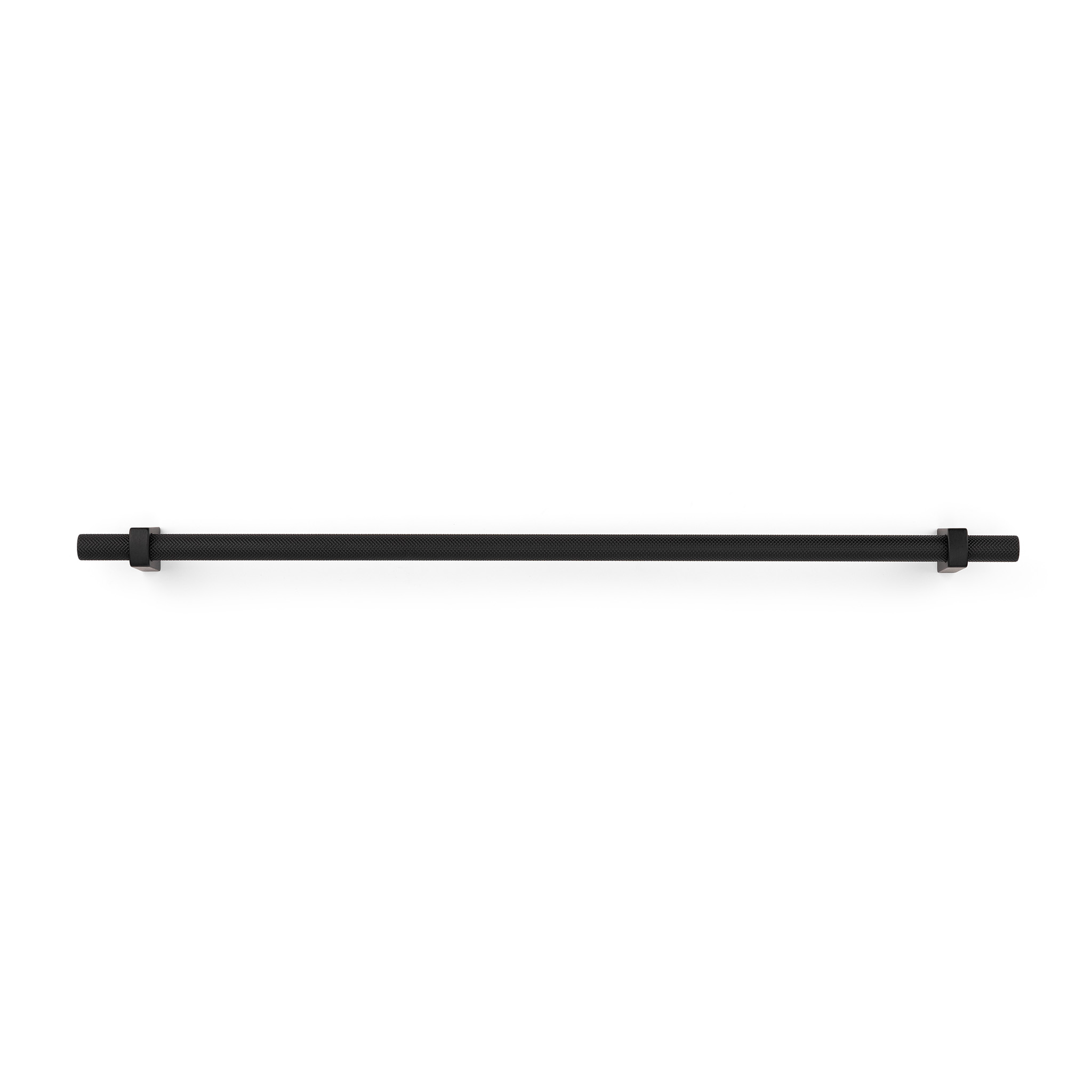 Luca Knurled Designer Pull, 320mm, Matte Black