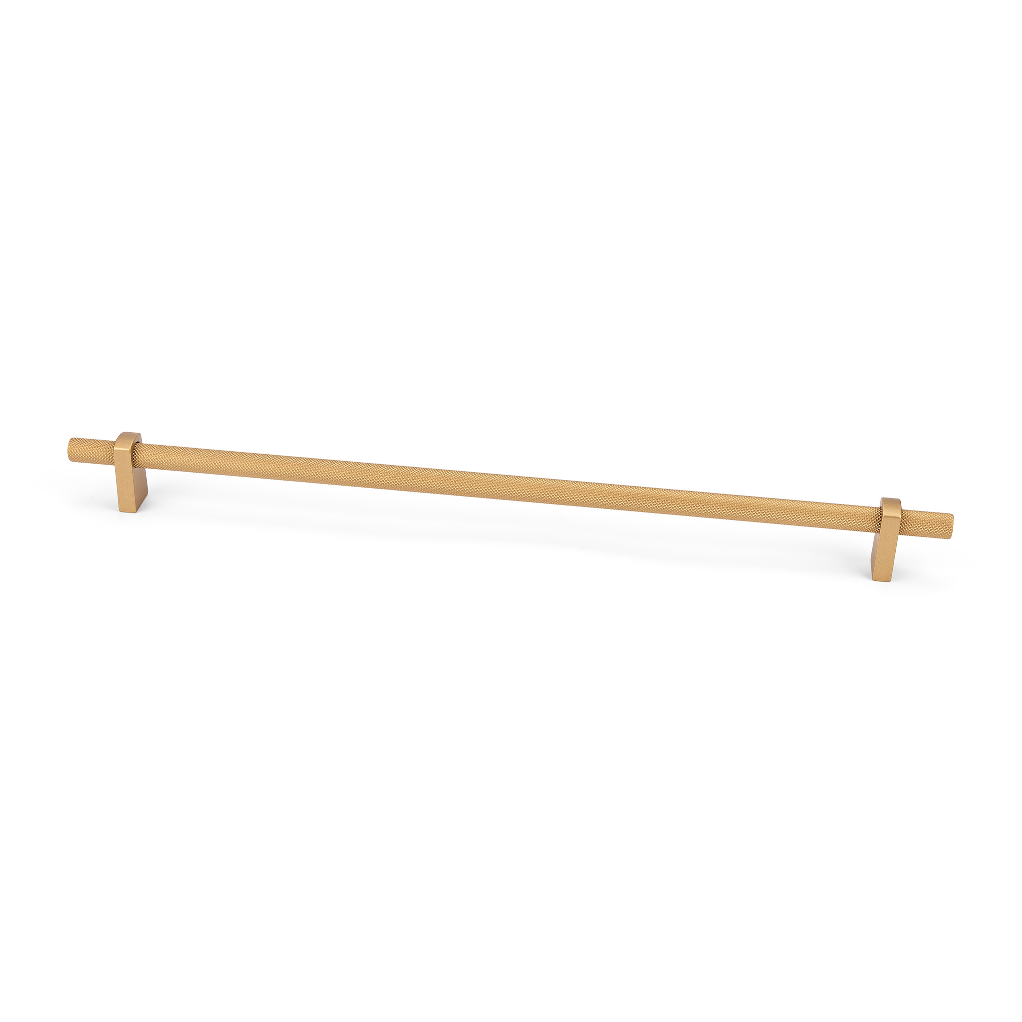 Luca Knurled Designer Pull, 320mm, Natural Brass