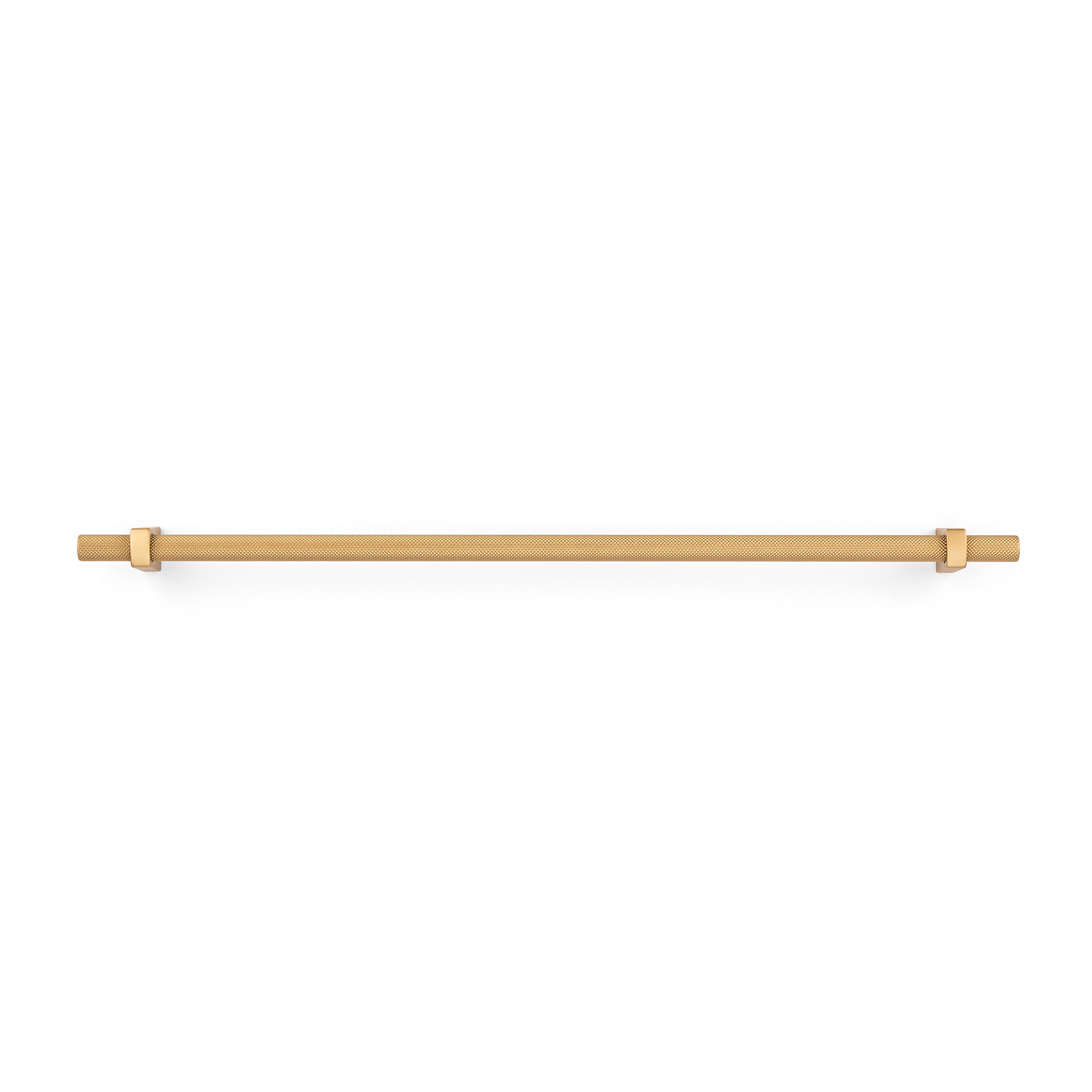 Luca Knurled Designer Pull, 320mm, Natural Brass