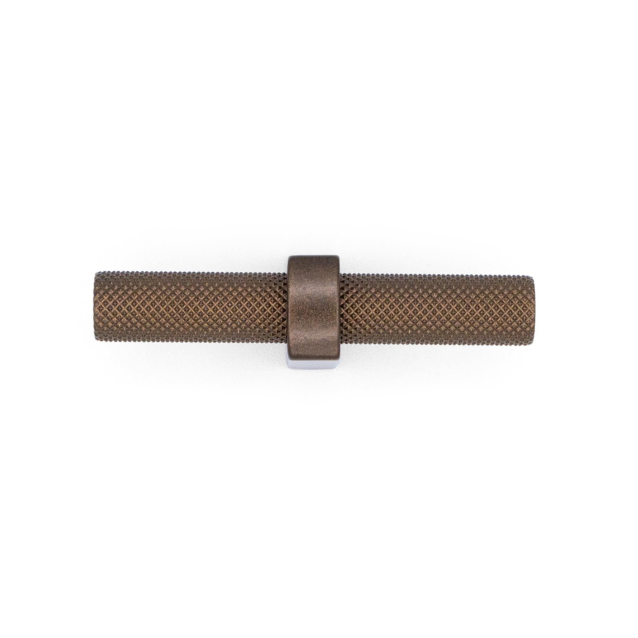 Luca Knurled Designer T-Knob, Cocoa Bronze