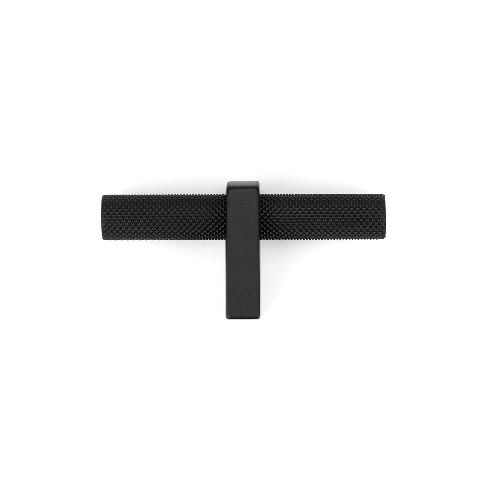 Luca Knurled Designer T-Knob, Matte Black