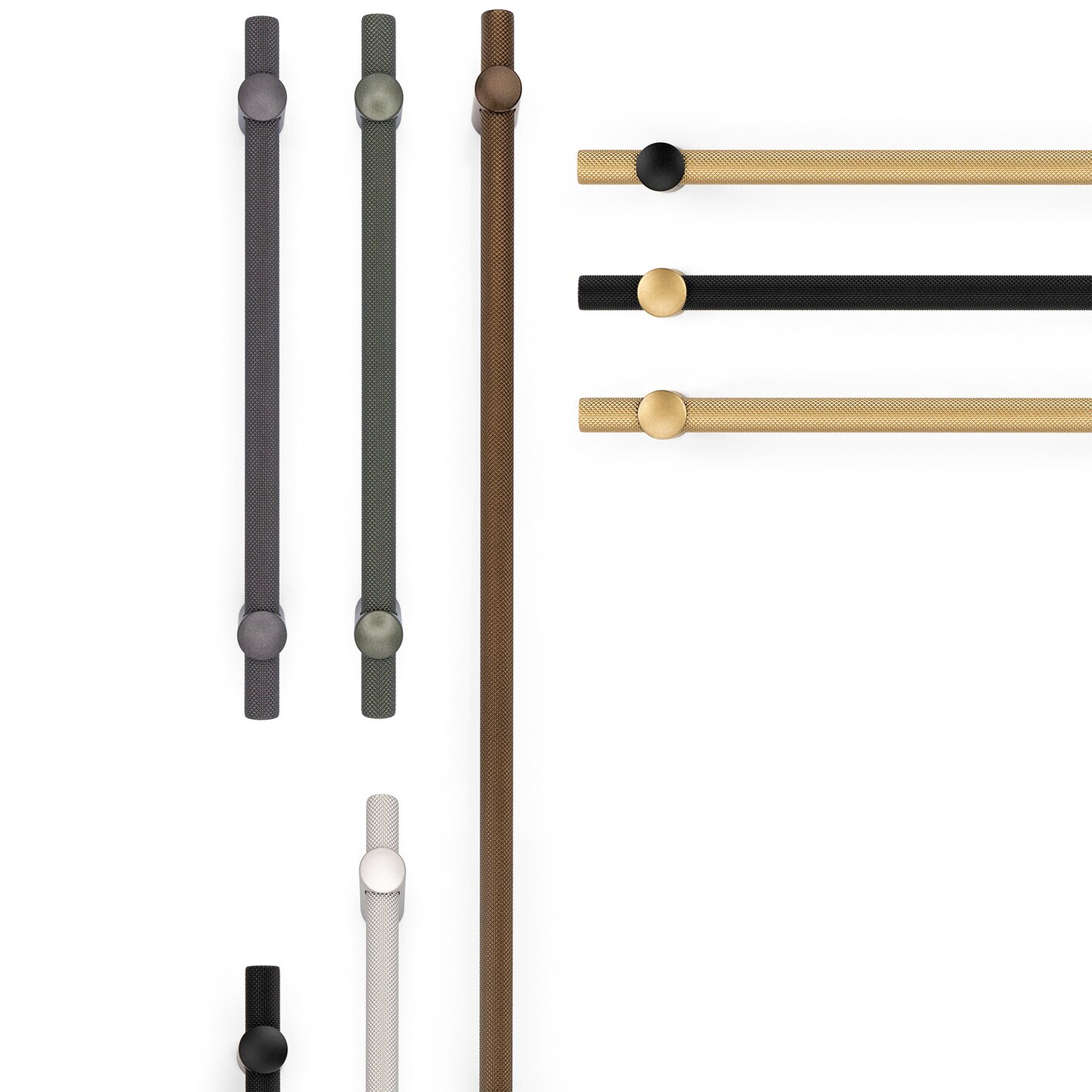 Renate Knurled Designer Pull (8171) by Citterio Giulio