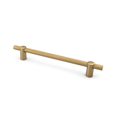 Renate Knurled Designer Pull, 160mm, Natural Brass