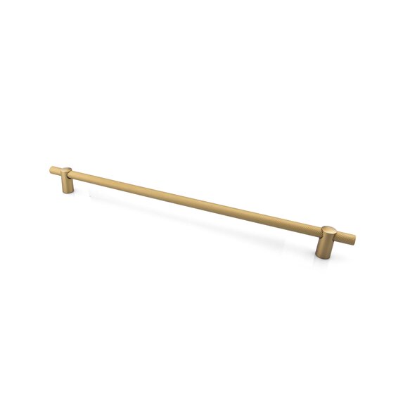 Renate Knurled Designer Pull, 320mm, Natural Brass