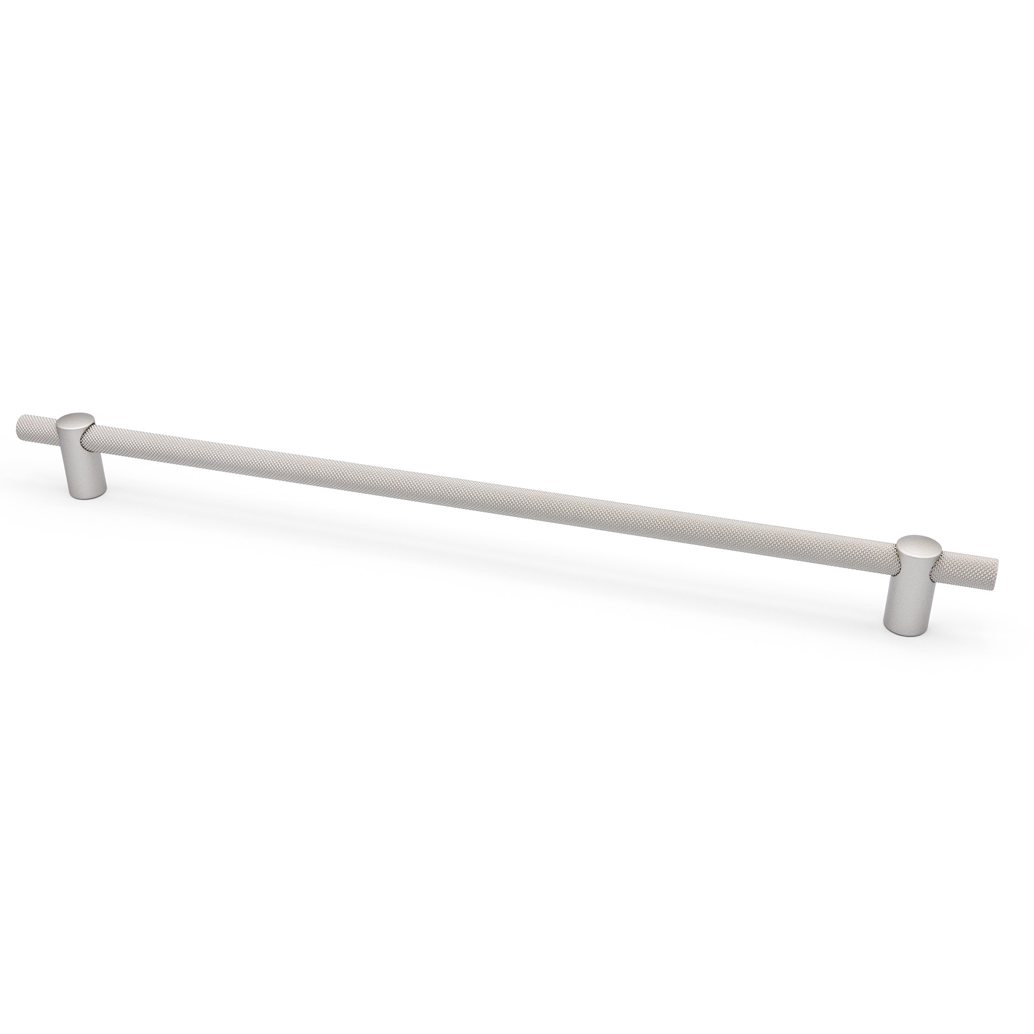 Renate Knurled Designer Pull, 320mm, Lacquered Silver