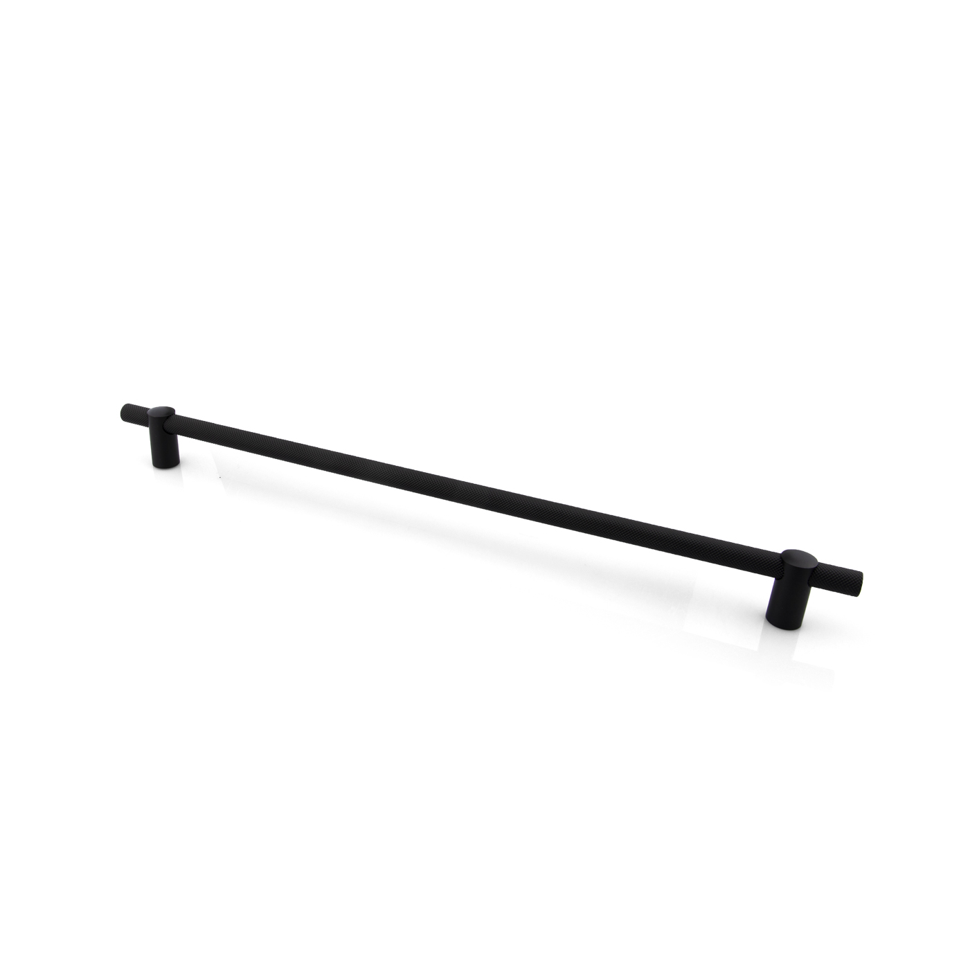 Renate Knurled Designer Pull, 640mm, Matte Black