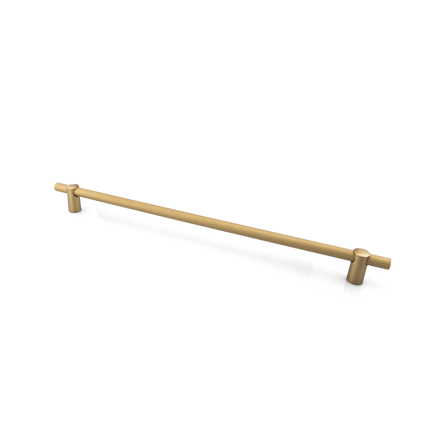 Renate Knurled Designer Pull, 640mm, Natural Brass