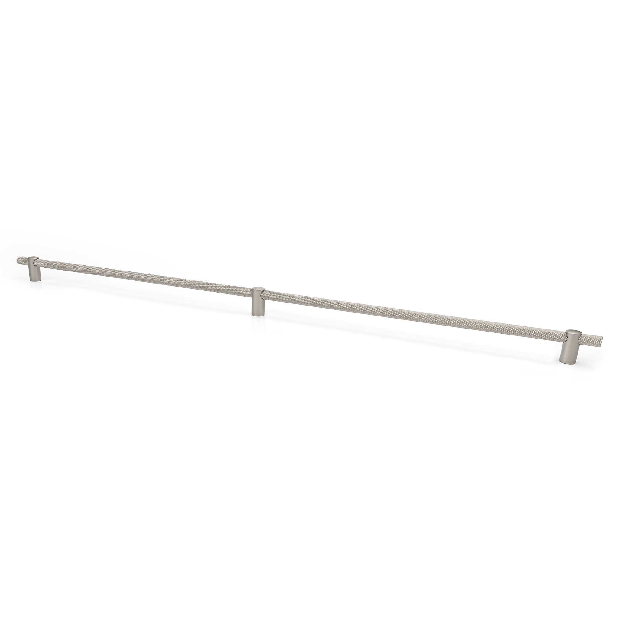 Renate Knurled Designer Pull, 640mm, Lacquered Silver