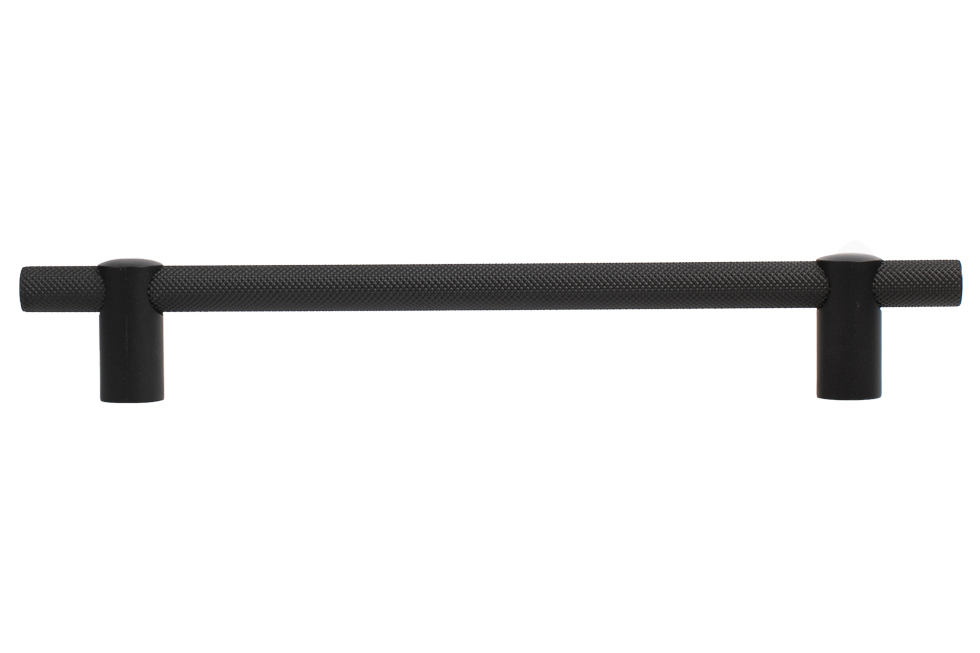 Renate Knurled Designer Pull, 160mm, Matte Black