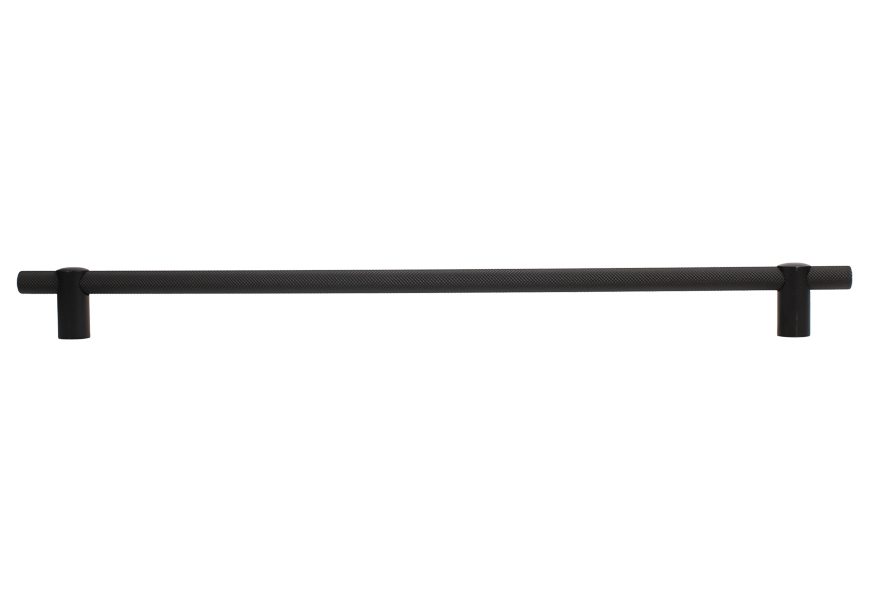 Renate Knurled Designer Pull, 320mm, Matte Black