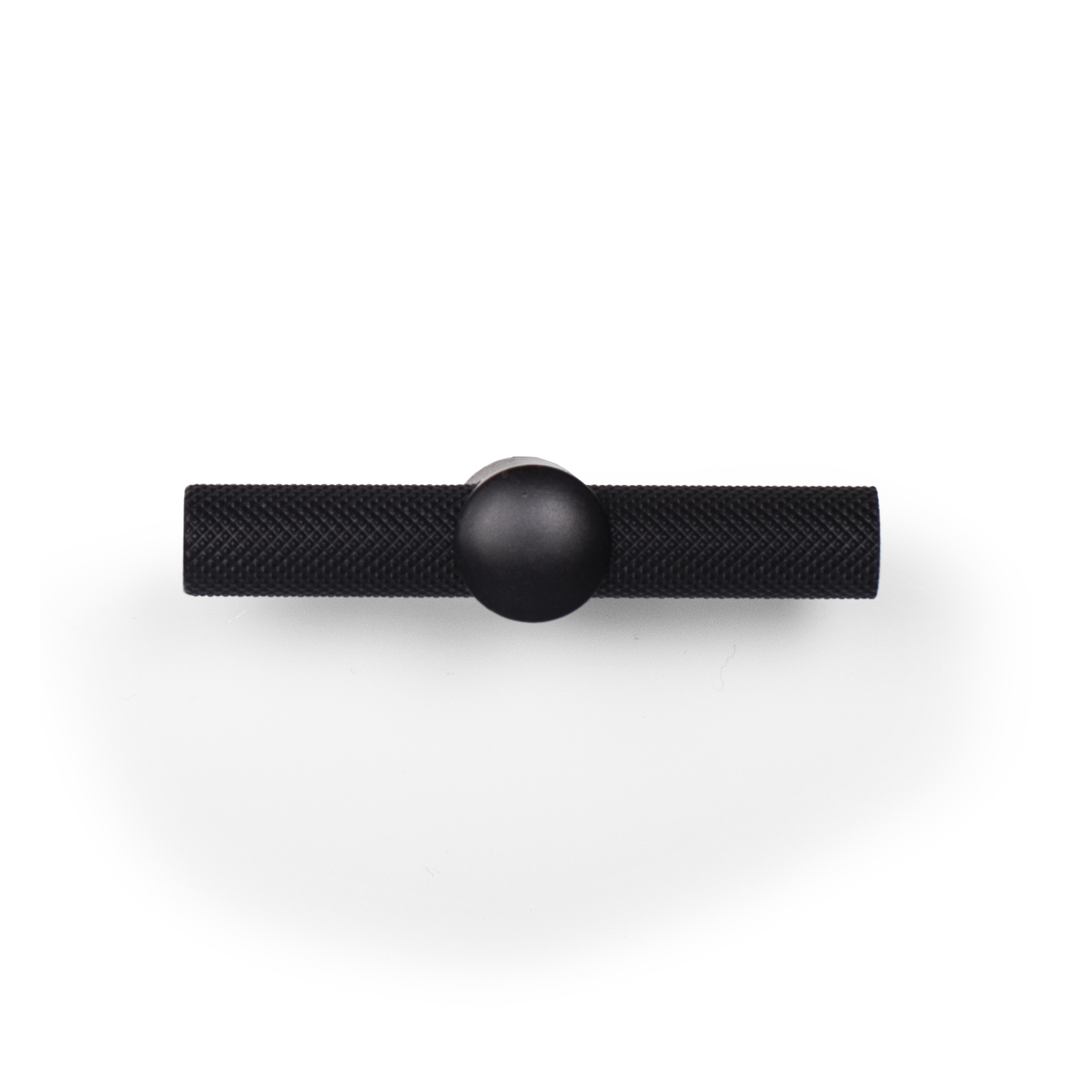 Renate Knurled Designer T-Knob, Matte Black