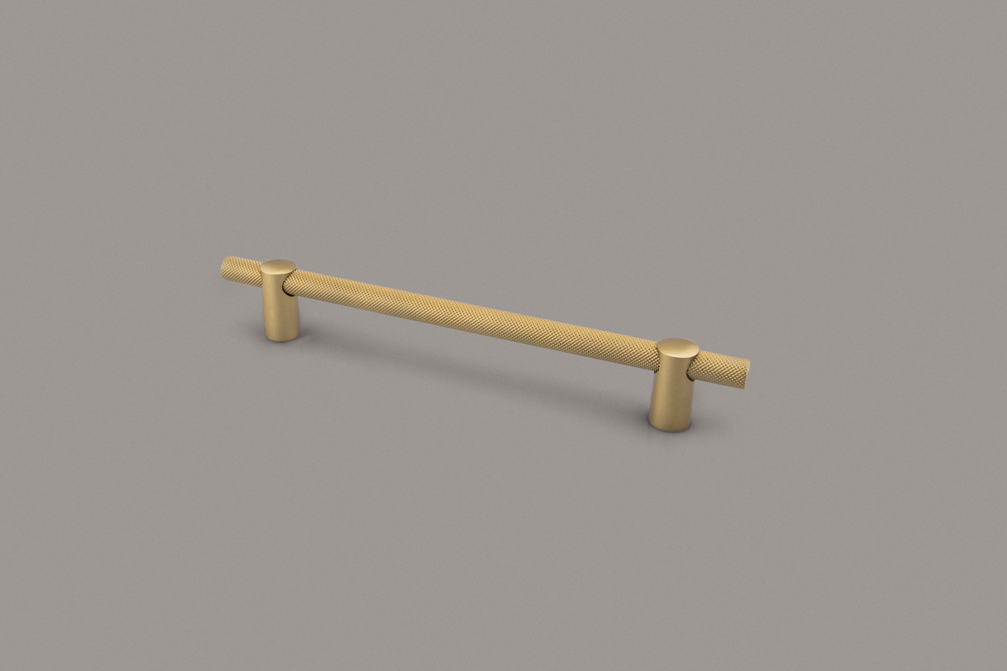 Renate Knurled Designer Pull, 320mm, Natural Brass