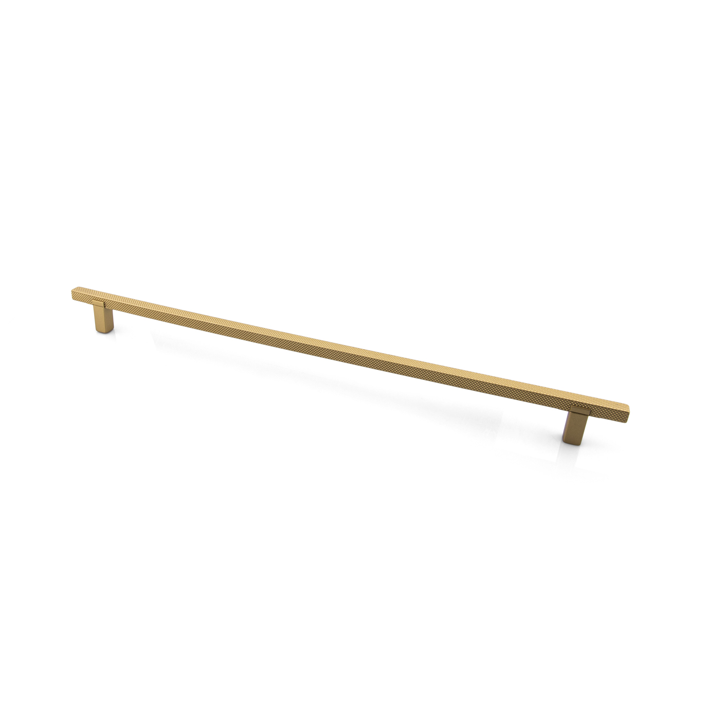 Ducale Knurled Designer Pull, 320mm, Matte Gold