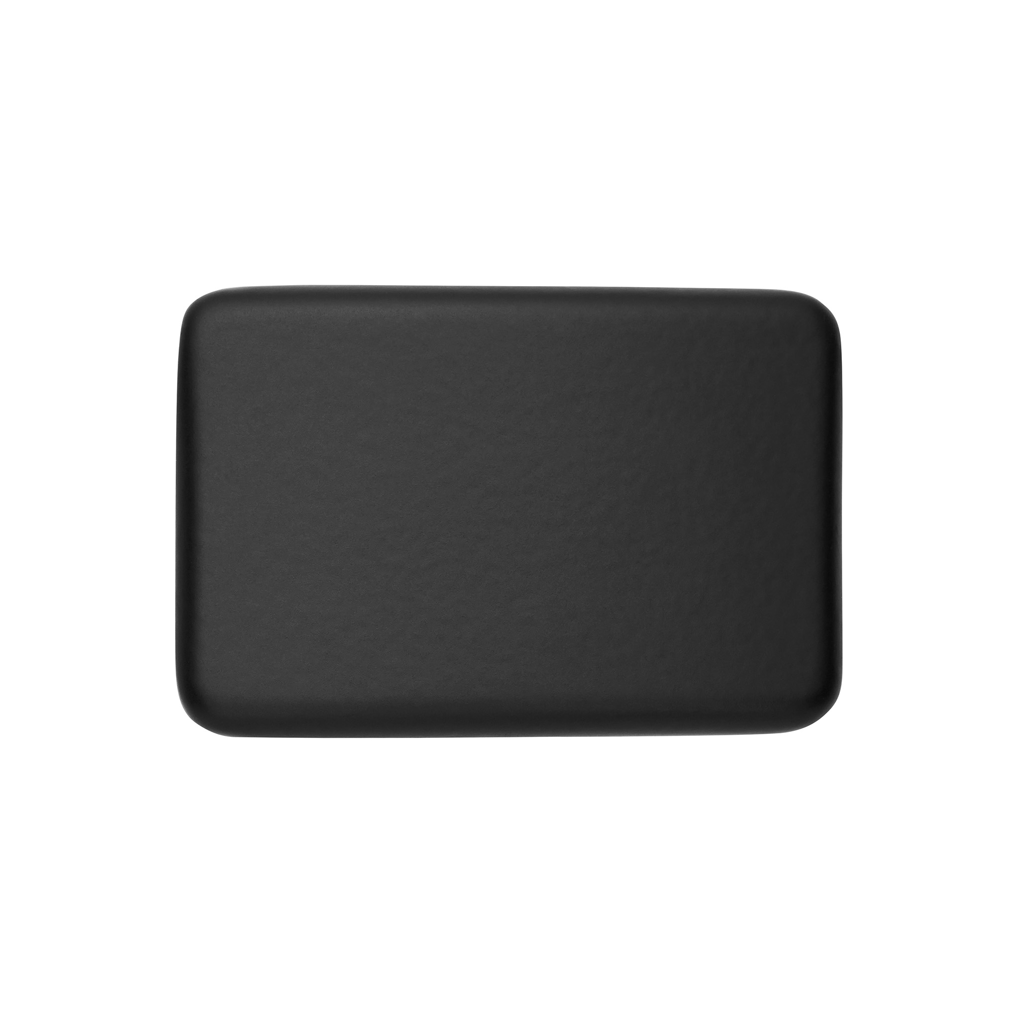 Tan Contemporary Knob, 34x23mm, Matte Black