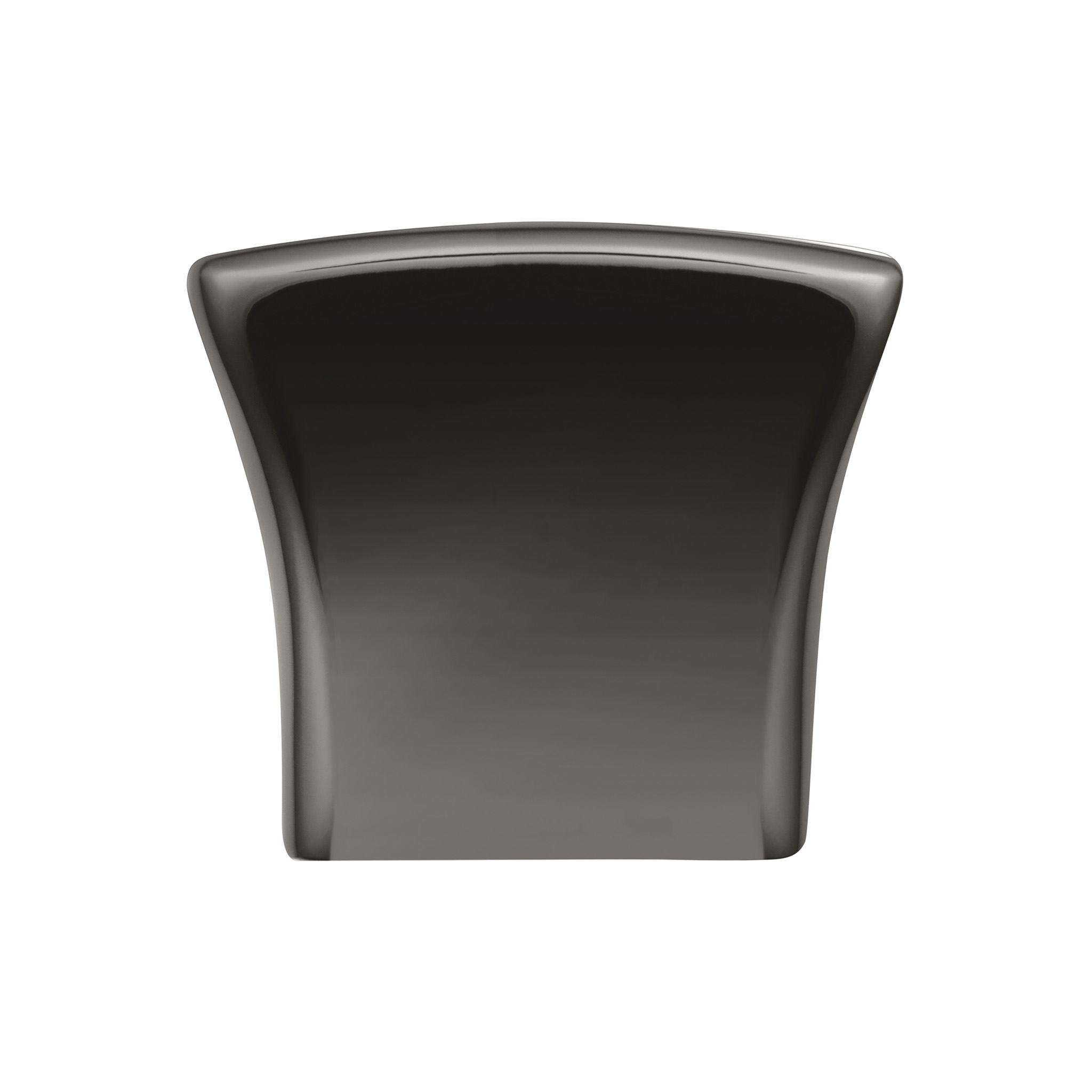 Tan Contemporary Knob, 34x23mm, Black Nickel