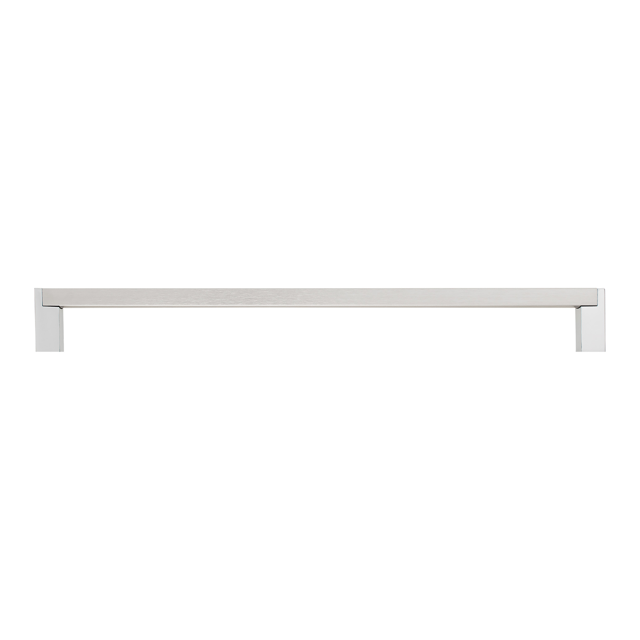 Strathcona Contemporary Pull, 256mm Brushed Satin Nickel / Polished Chrome