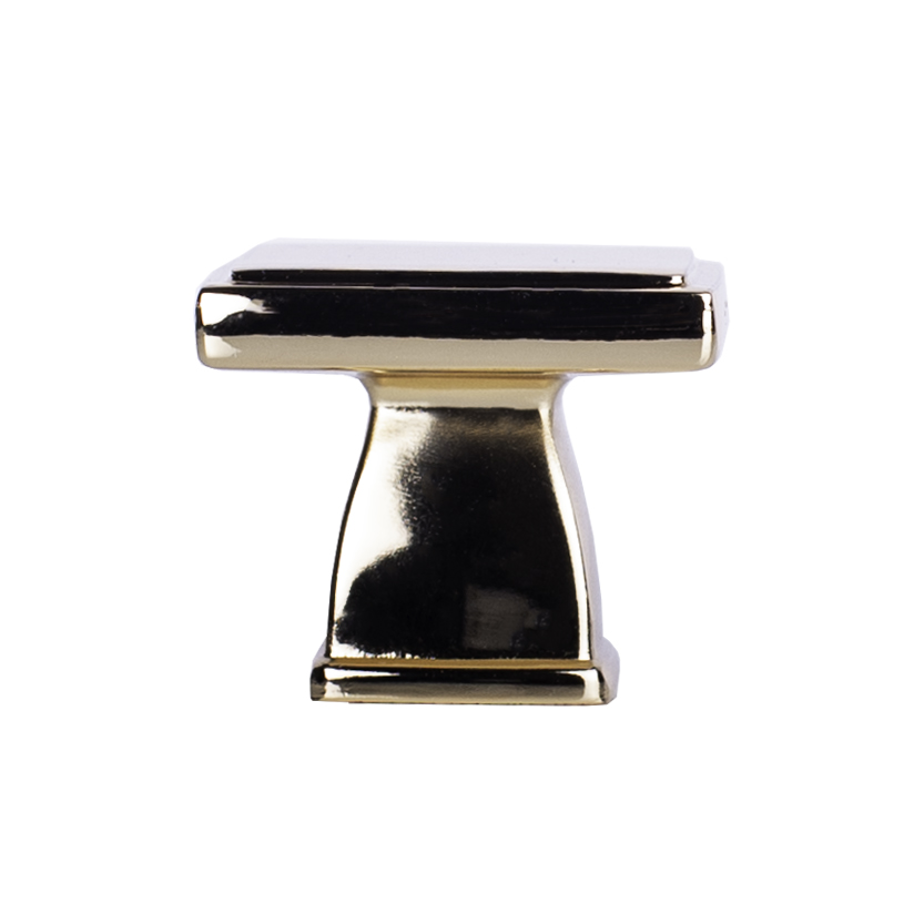 Beckett Classic Knob, Polished Gold