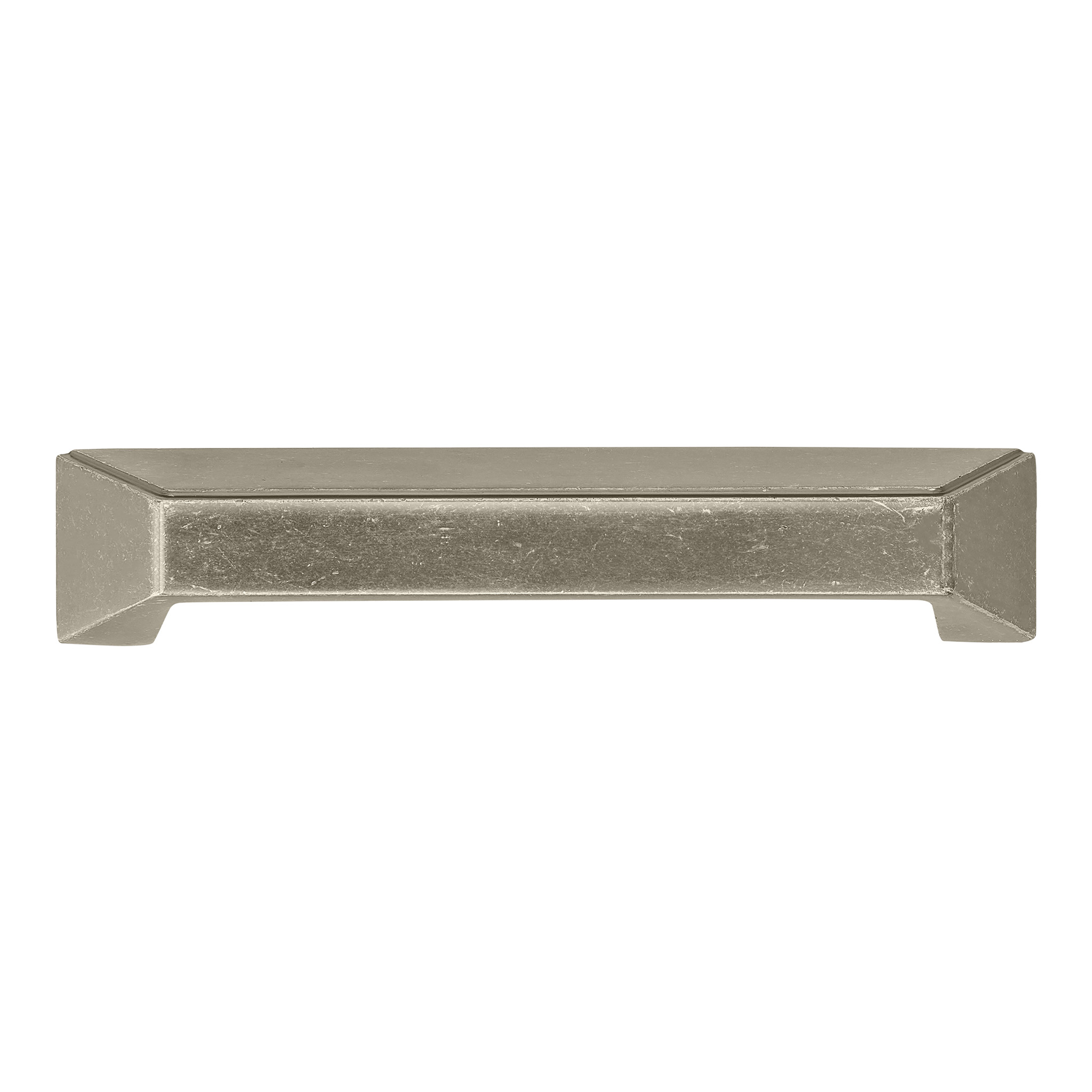 Grotto Classic Square Cup Pull, 128mm, Antique Iron Metallic