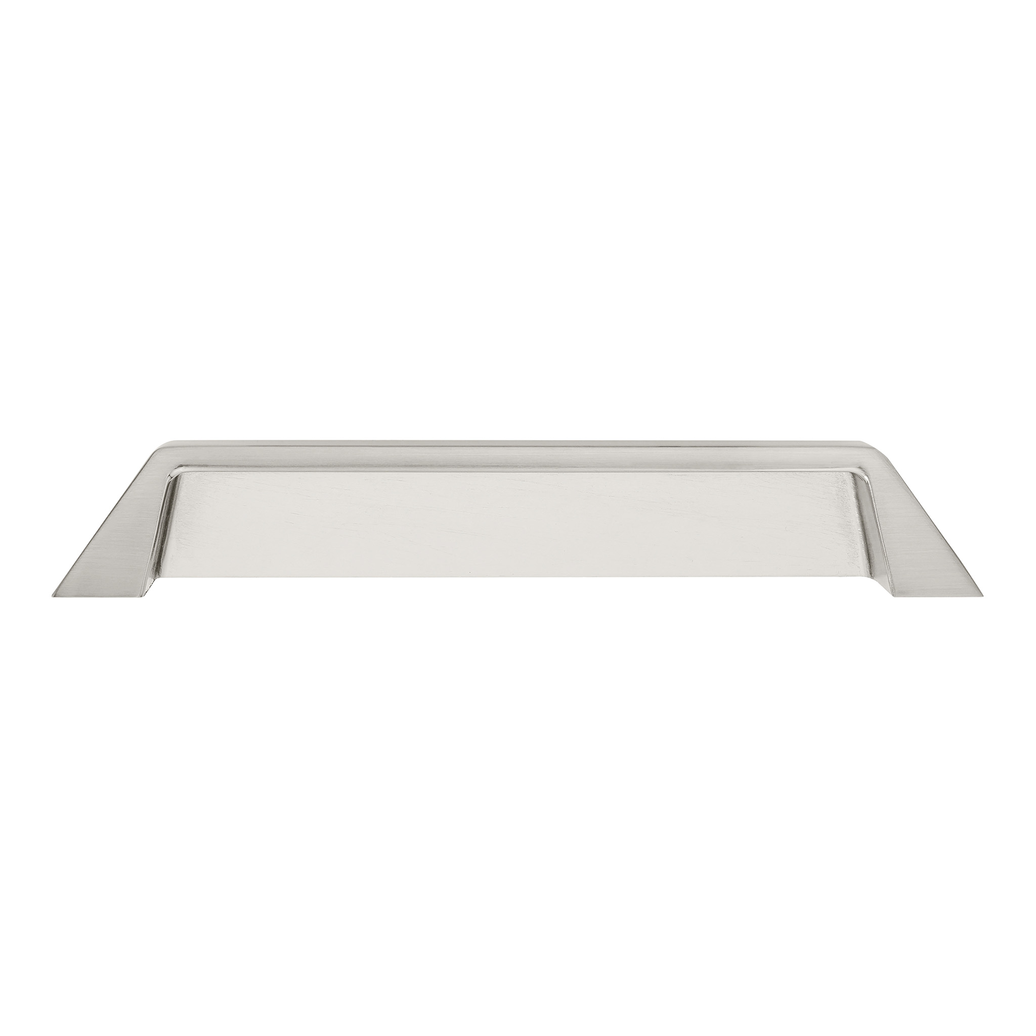 Grotto Classic Square Cup Pull, 128mm, Brushed Satin Nickel