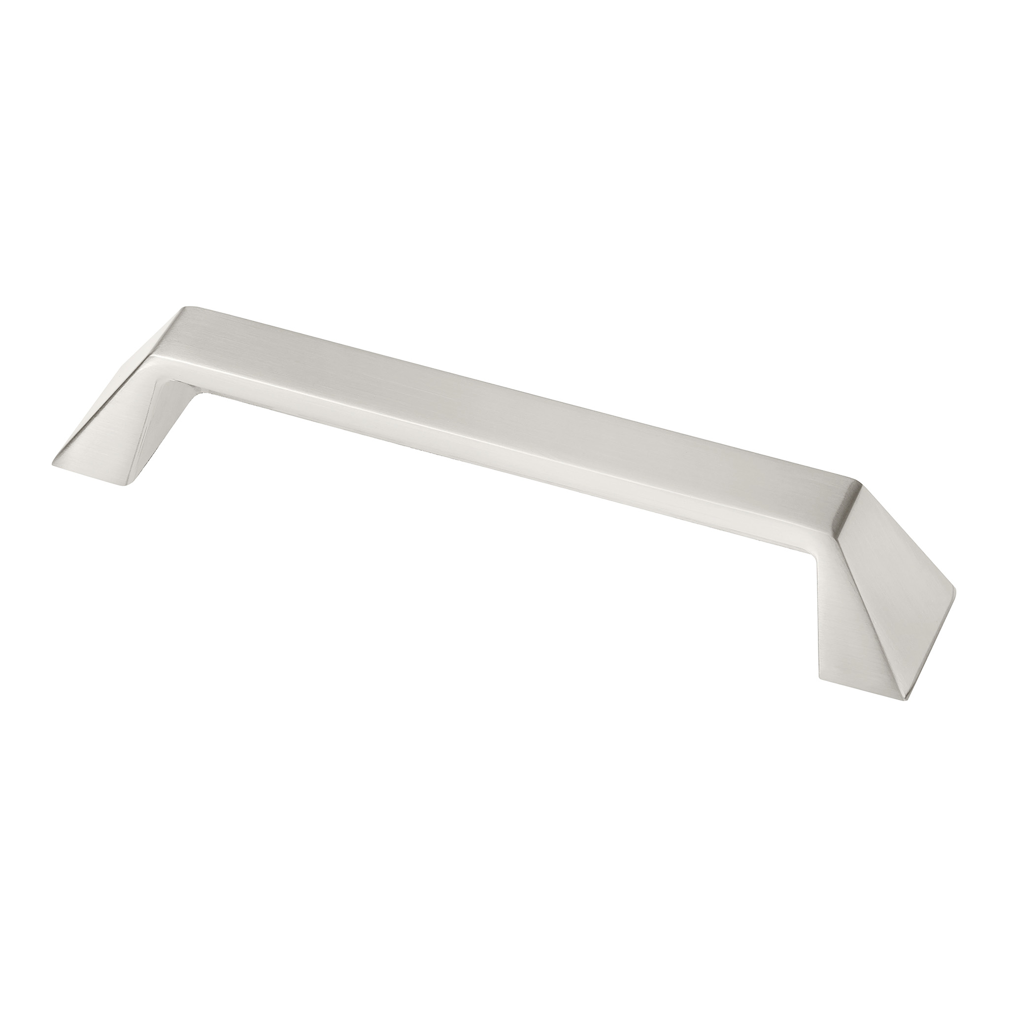 Grotto Classic Square Cup Pull, 128mm, Brushed Satin Nickel