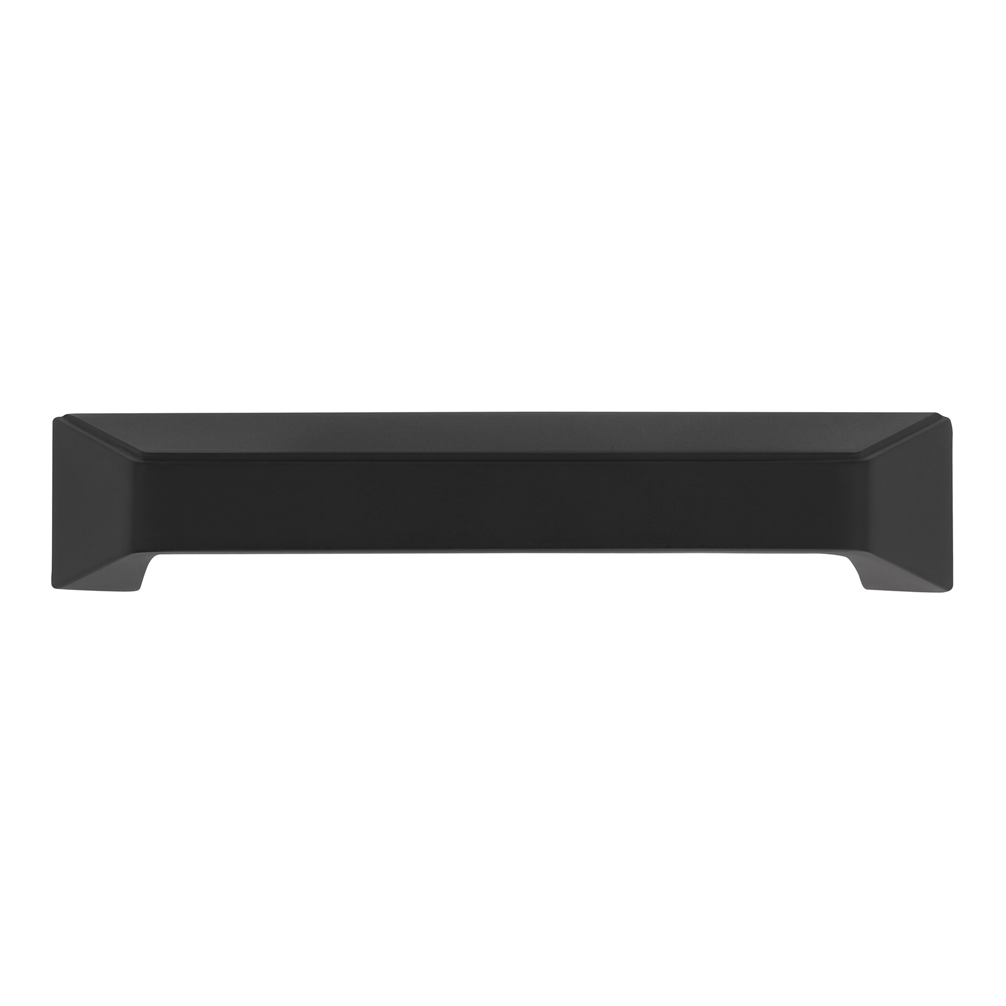 Grotto Classic Square Cup Pull, 128mm, Matte Black