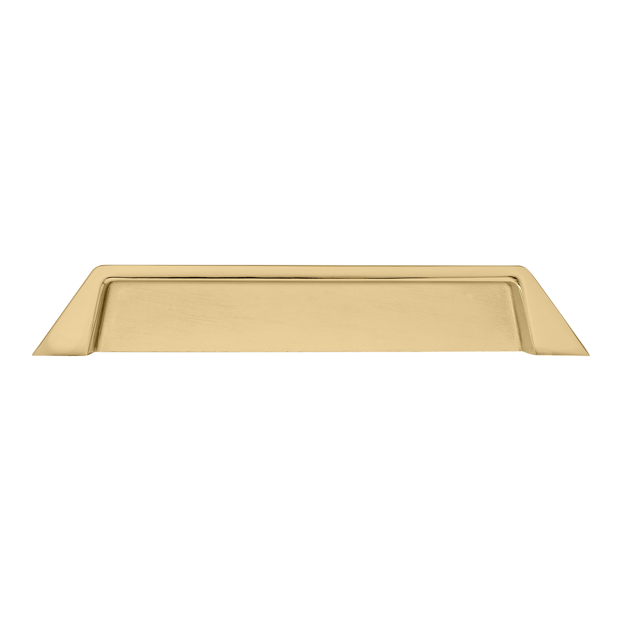 Grotto Classic Square Cup Pull, 128mm, Polished Gold