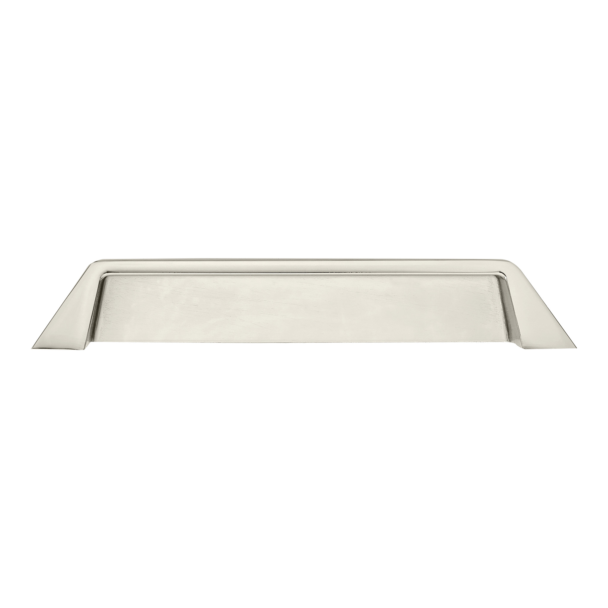 Grotto Classic Square Cup Pull, 128mm, Polished Nickel