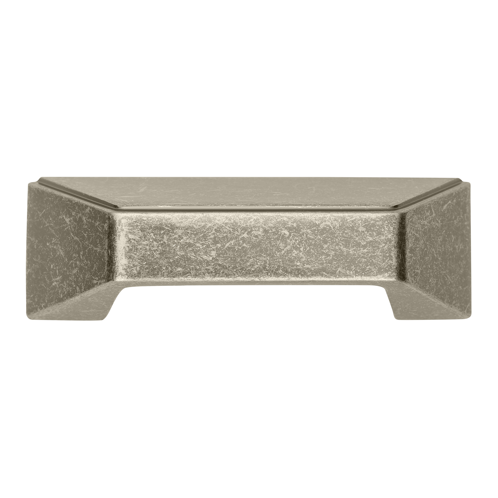 Grotto Classic Square Cup Pull, 64mm, Antique Iron Metallic