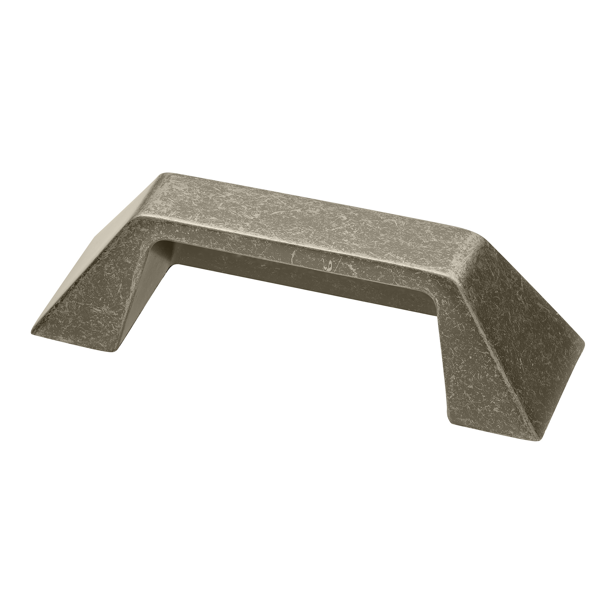 Grotto Classic Square Cup Pull, 64mm, Antique Iron Metallic