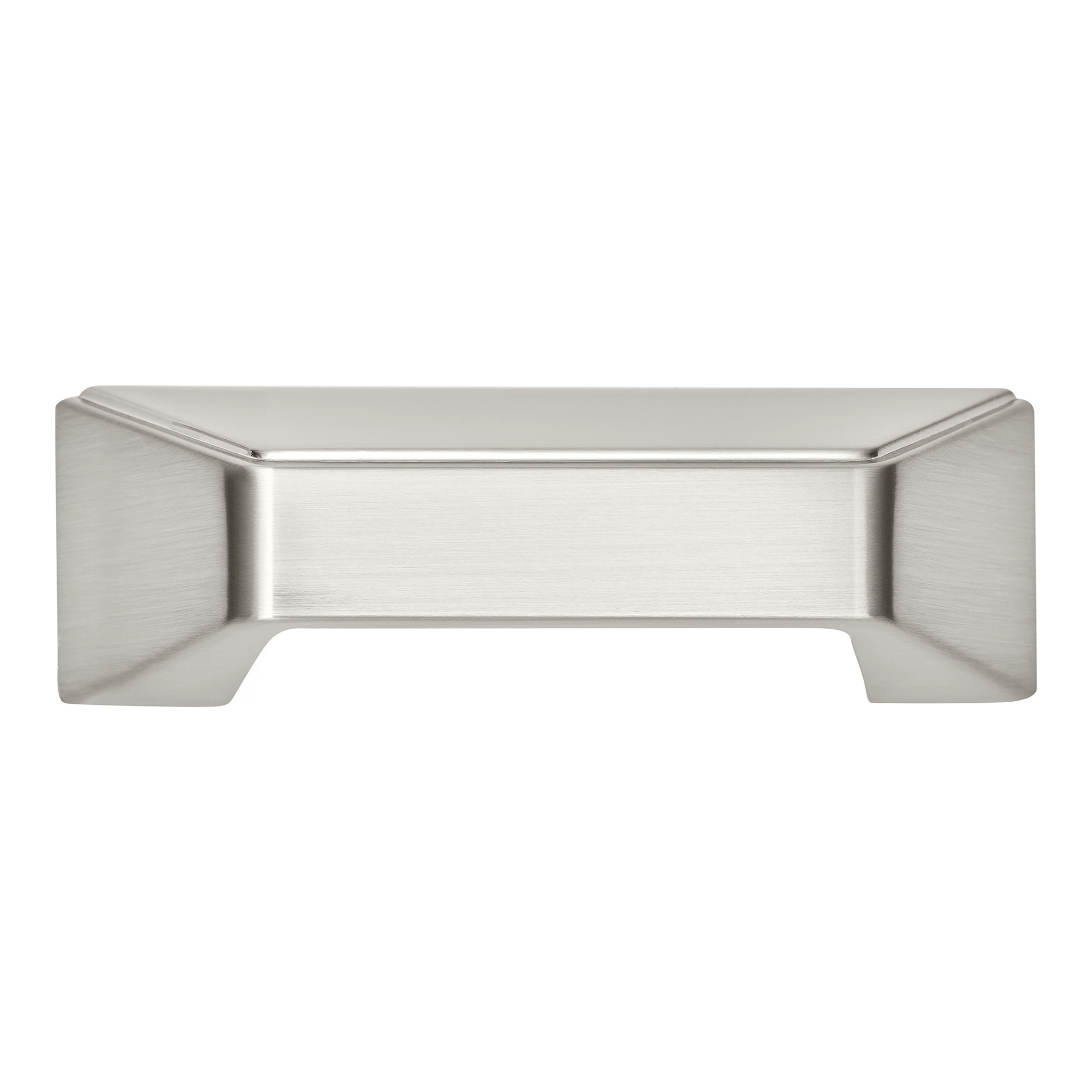 Grotto Classic Square Cup Pull, 64mm, Brushed Satin Nickel