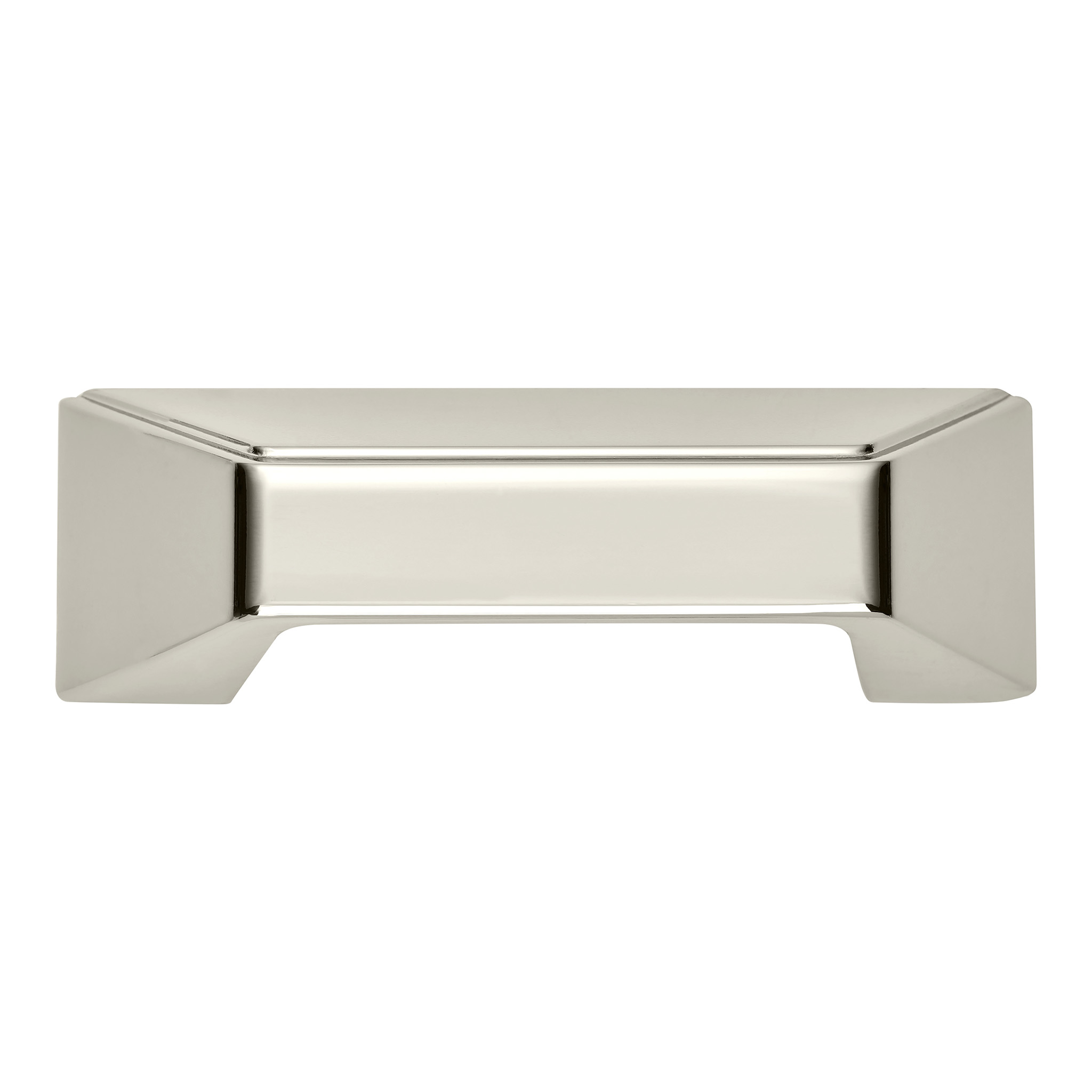 Grotto Classic Square Cup Pull, 64mm, Polished Nickel