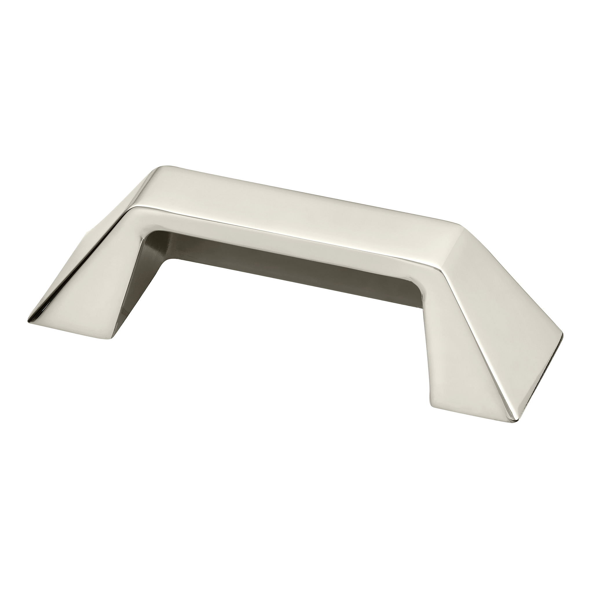 Grotto Classic Square Cup Pull, 64mm, Polished Nickel