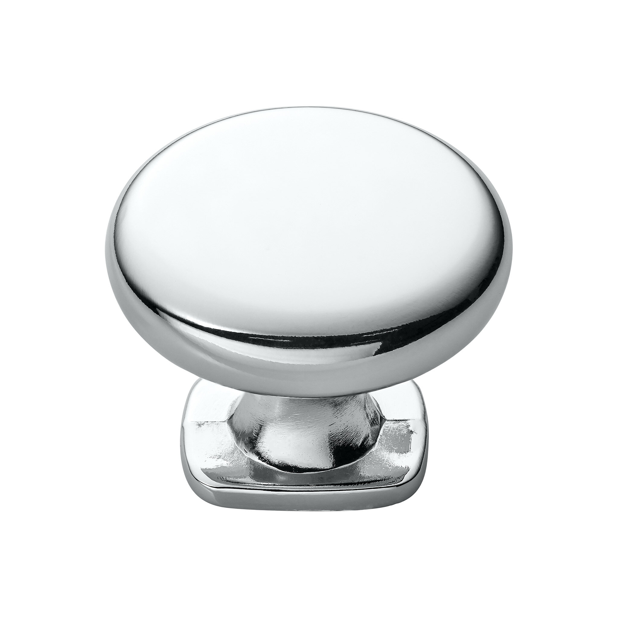 Claremont Transitional Knob, 34mm, Polished Chrome