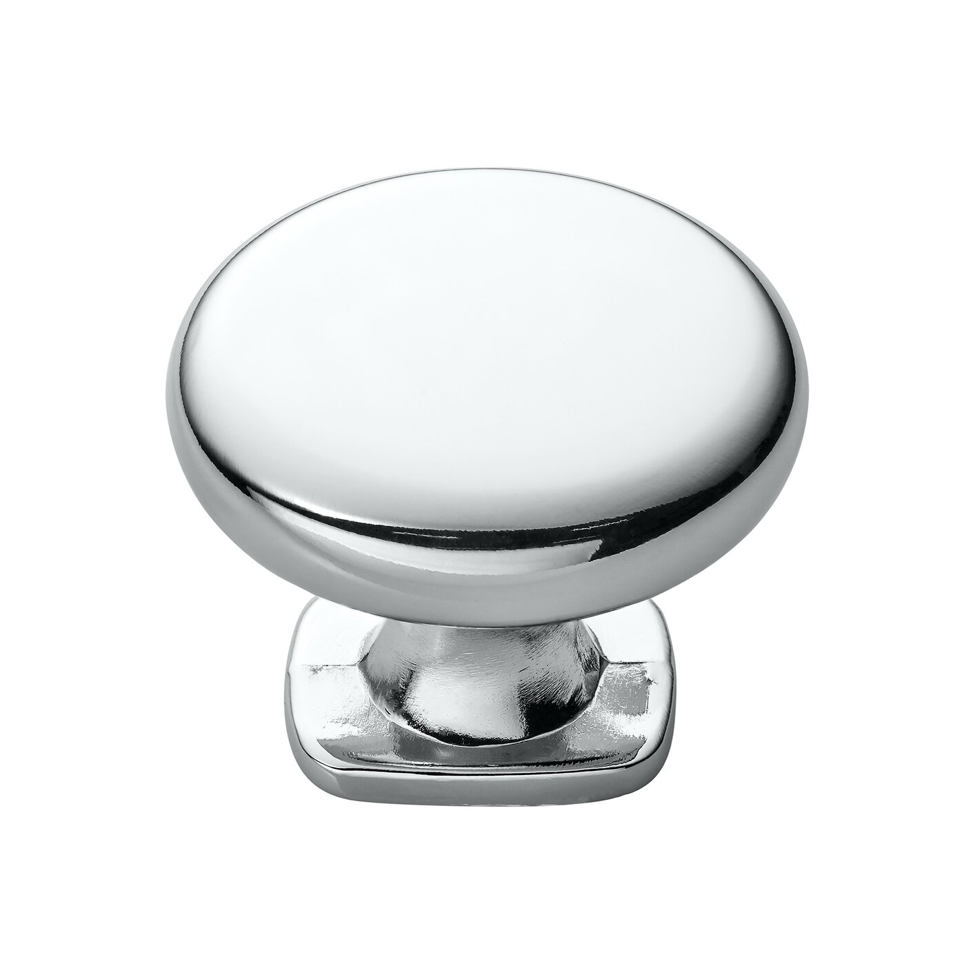 Claremont Transitional Knob, 34mm, Polished Chrome