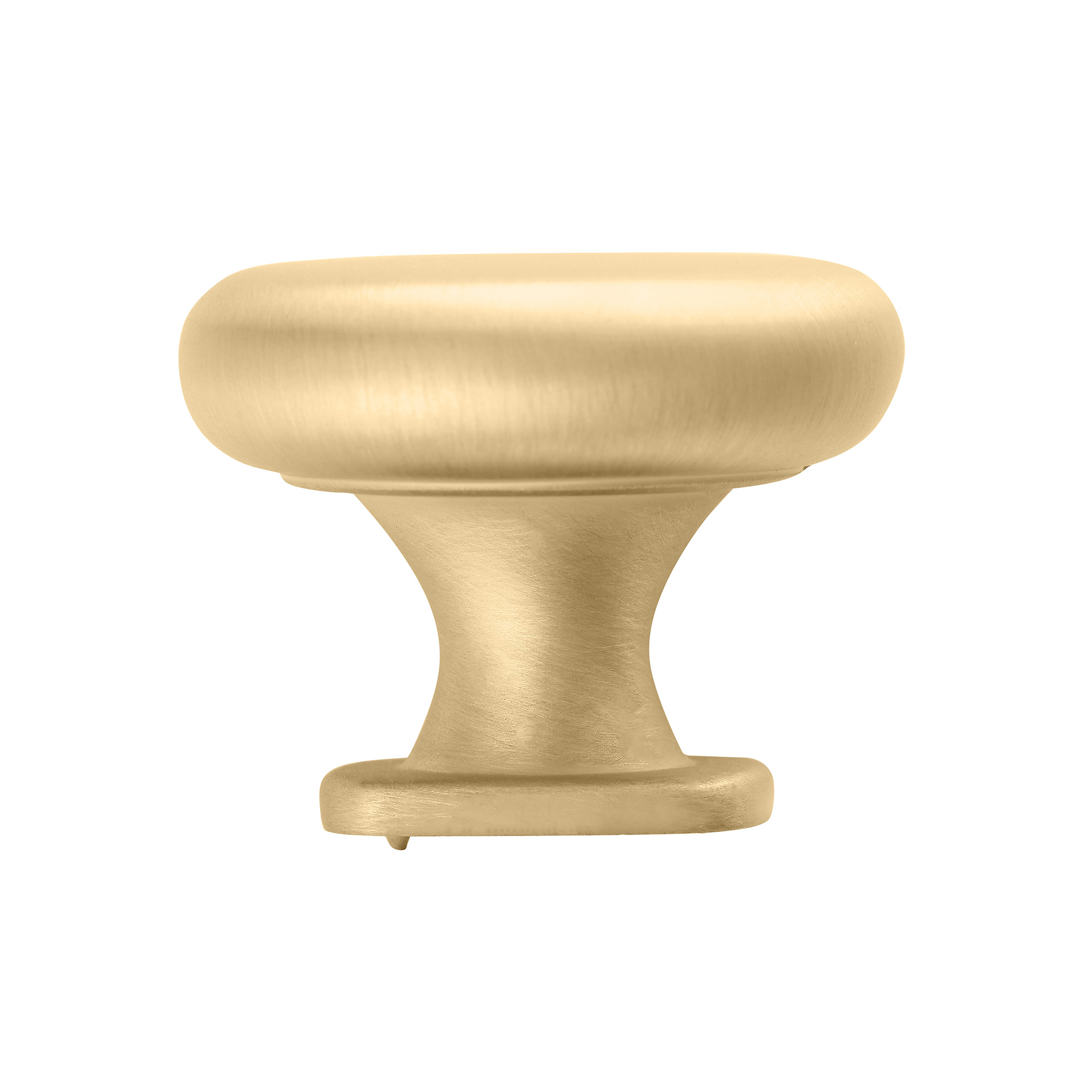 Claremont Transitional Knob, 34mm, Brushed Brass