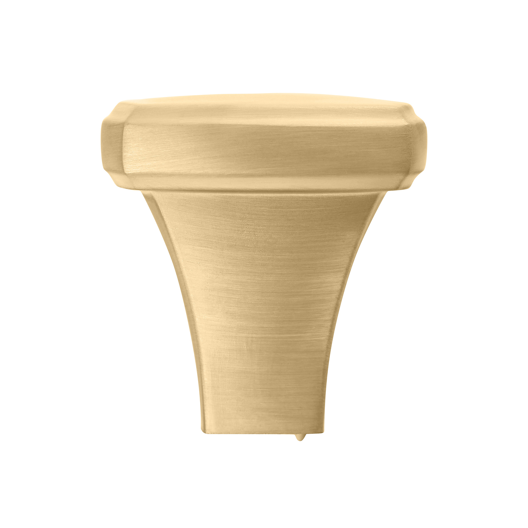 Verden Transitional Knob, Brushed Brass