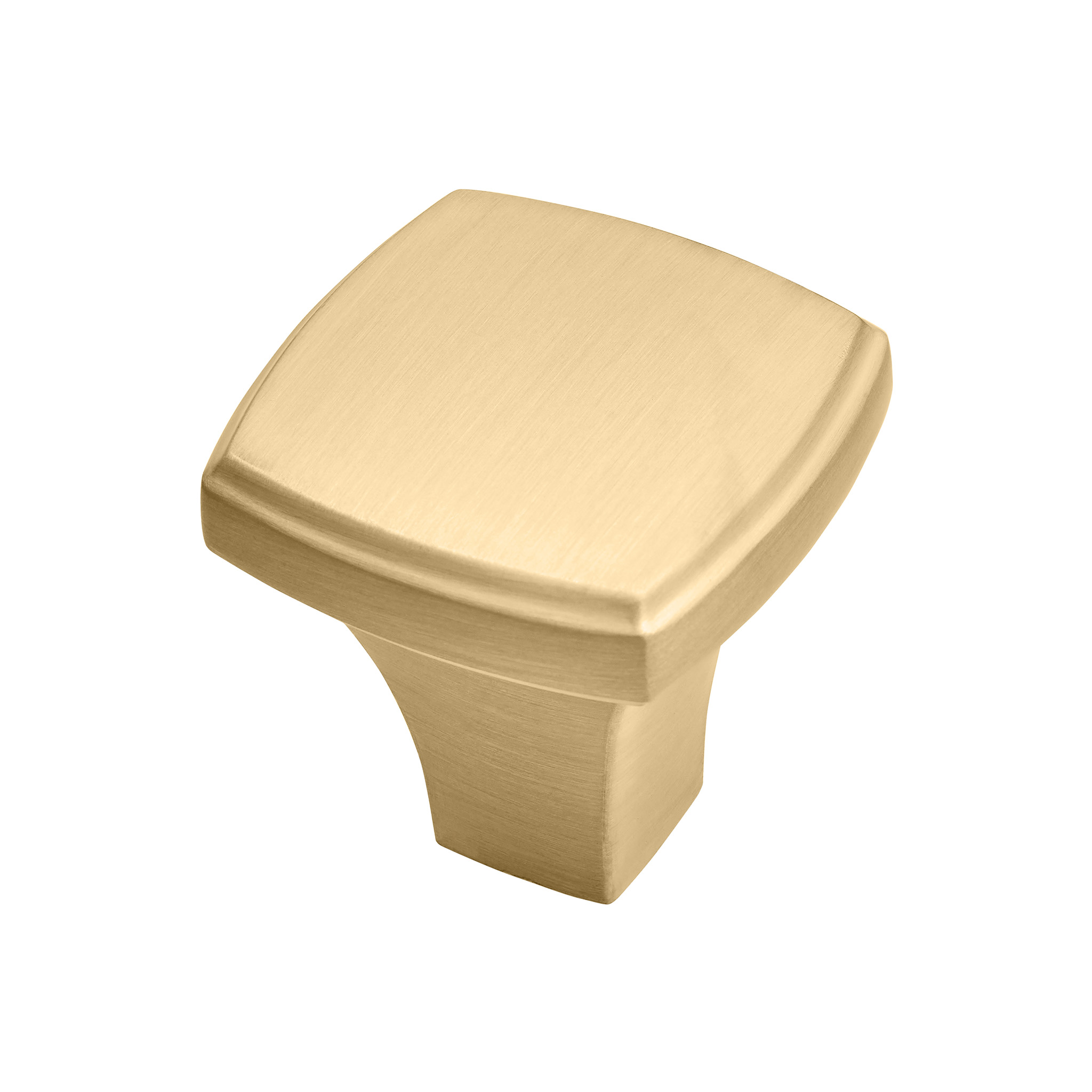 Verden Transitional Knob, Brushed Brass