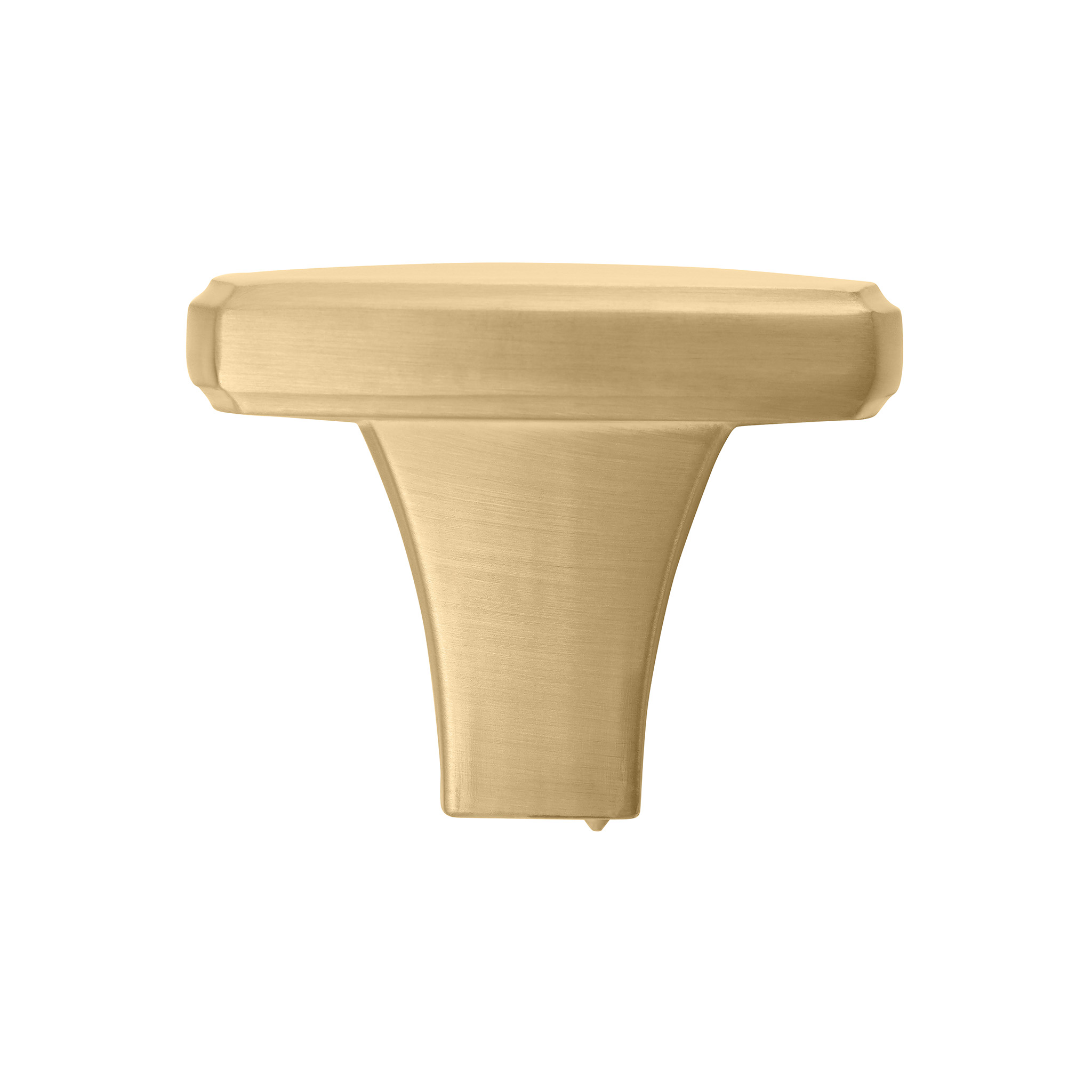 Grange Transitional Knob, Brushed Brass