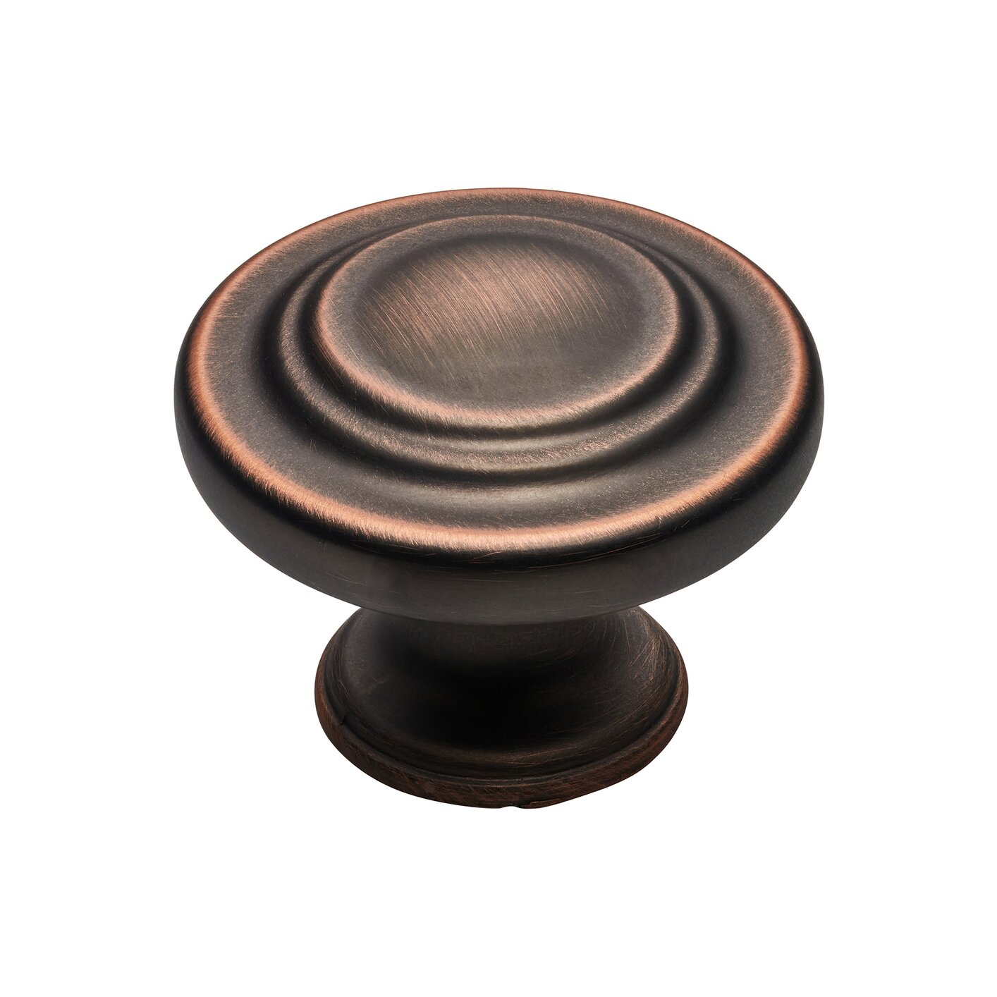 Rook Classic Knob, 31mm, Antique Copper Bronze Highlight