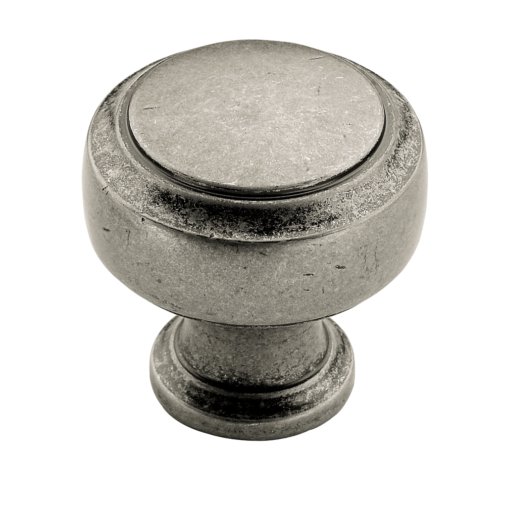 Highland Ridge Round Knob, 30mm, Antique Pewter